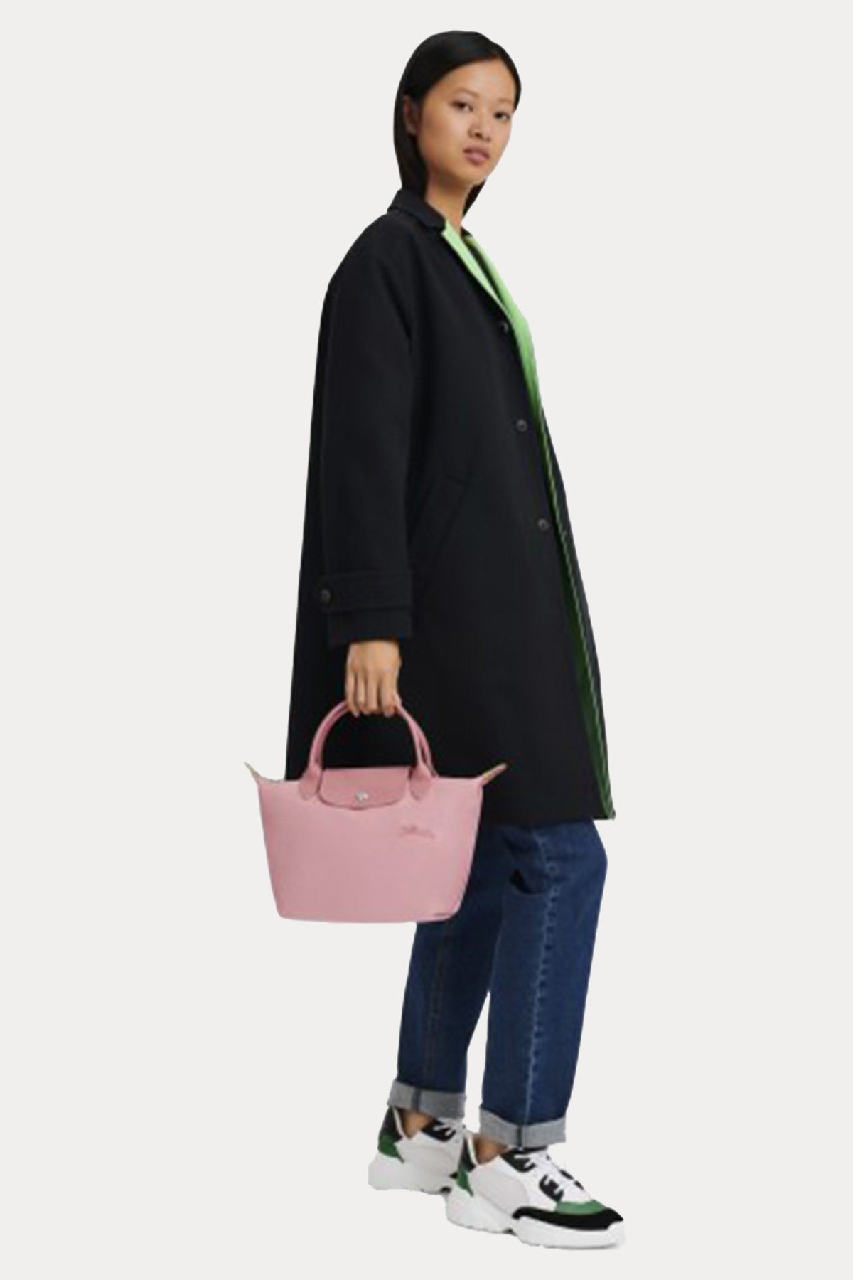 Longchamp Deri Detaylı Logolu El Çantası