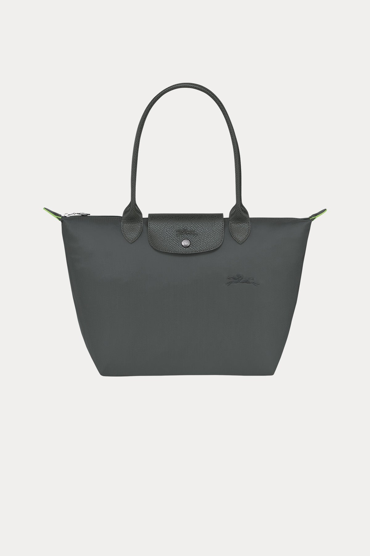 Longchamp Deri Detaylı Logolu Omuz Çantası