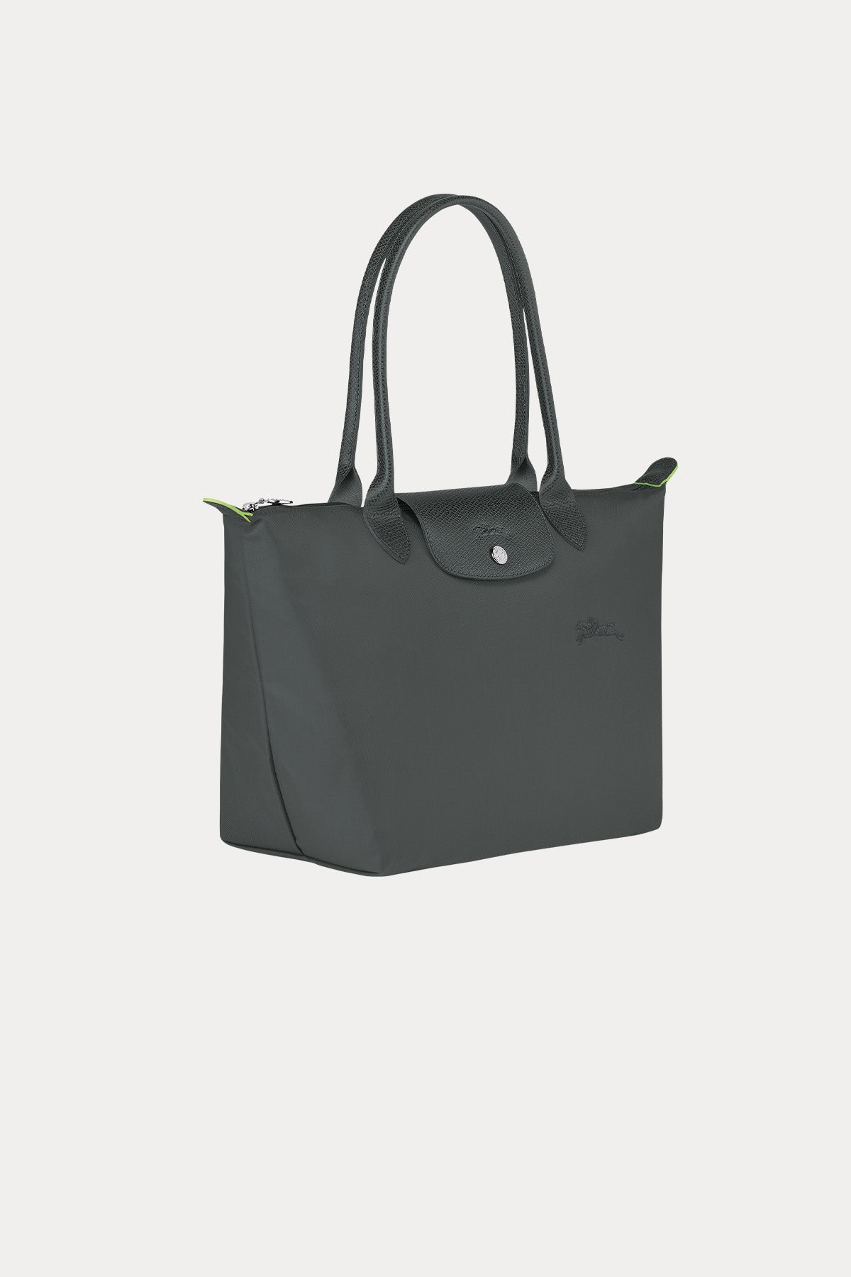 Longchamp Deri Detaylı Logolu Omuz Çantası