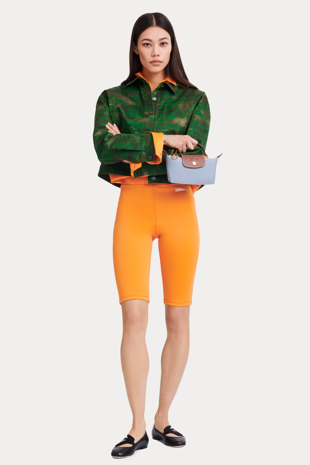 Longchamp Deri Detaylı Logolu El Çantası