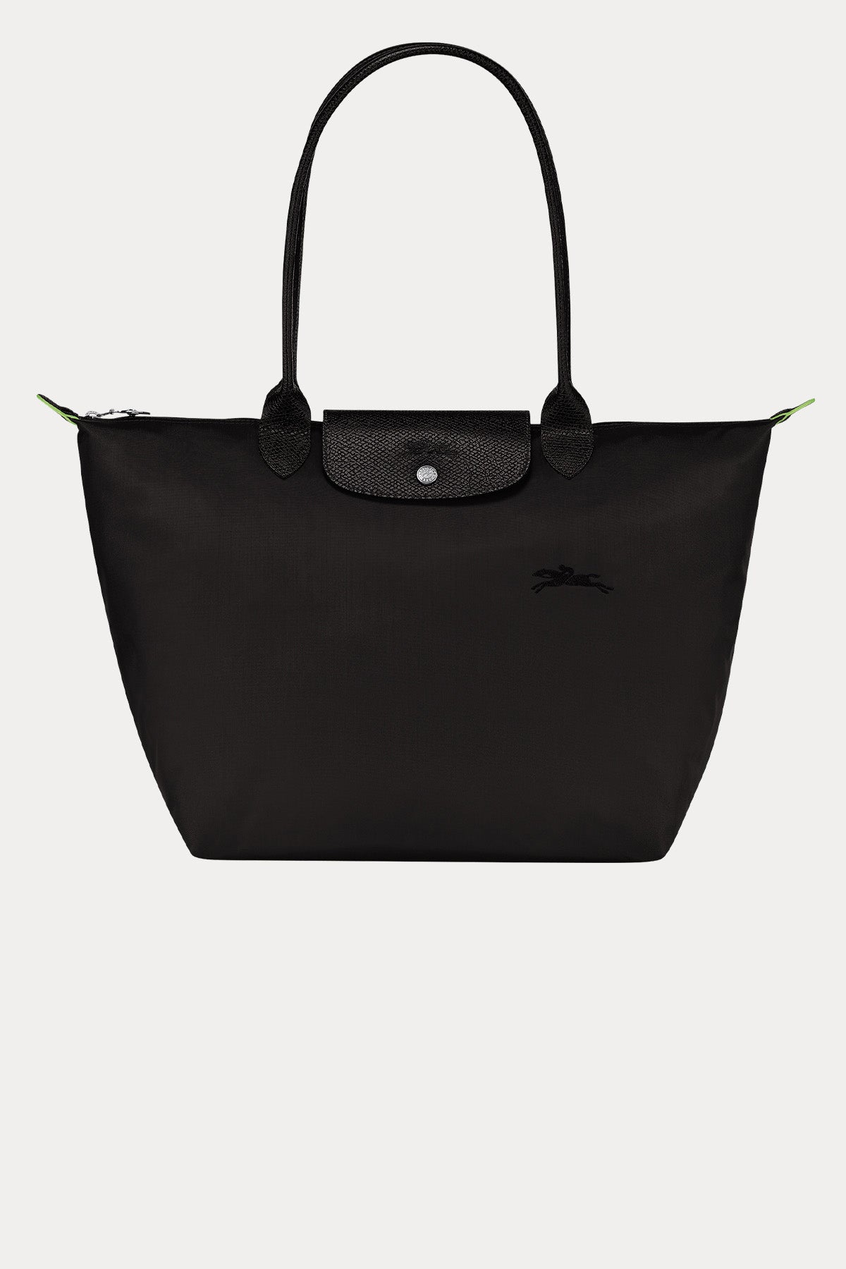 Longchamp Deri Detaylı Logolu Omuz Çantası