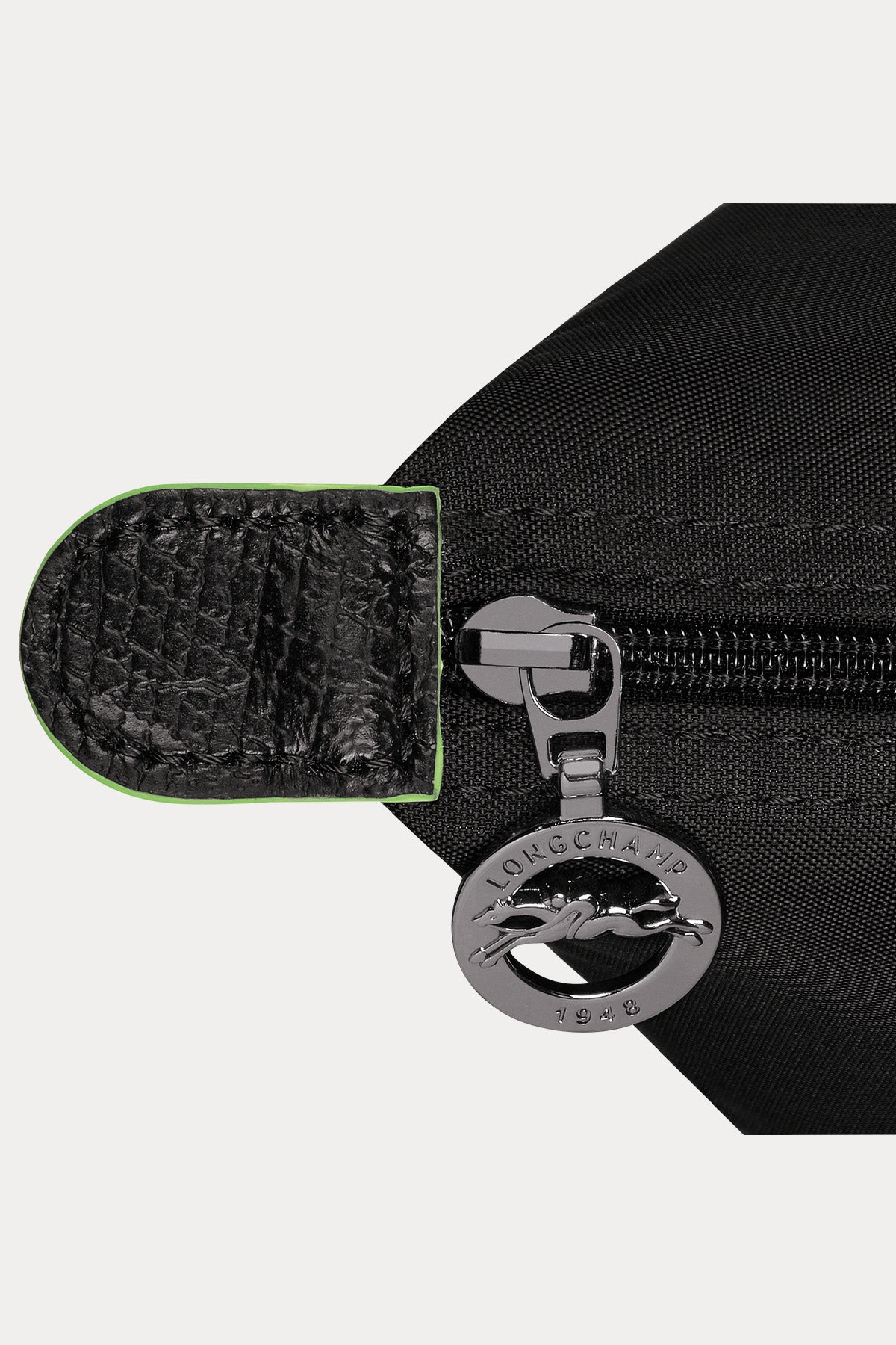 Longchamp Deri Detaylı Logolu Omuz Çantası