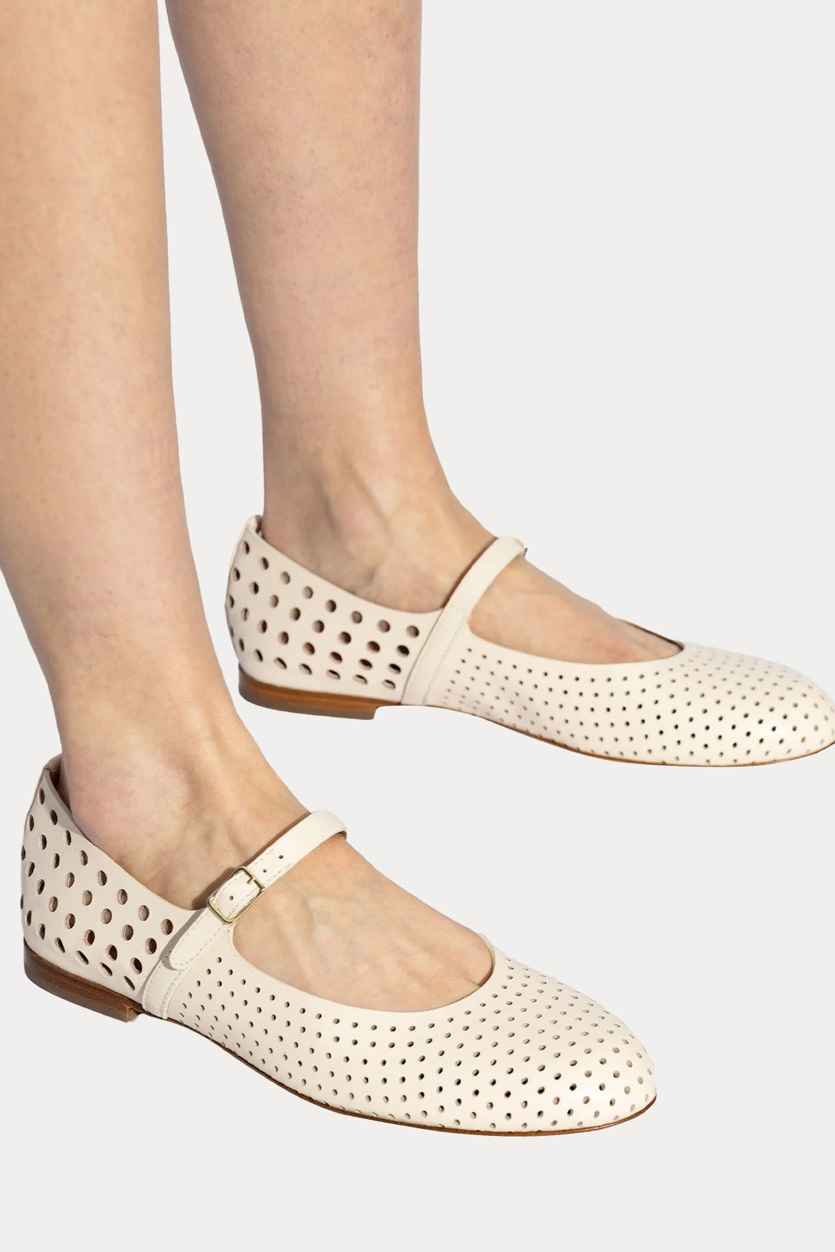 Agl Milly Pierced Delikli Deri Babet Ayakkabı