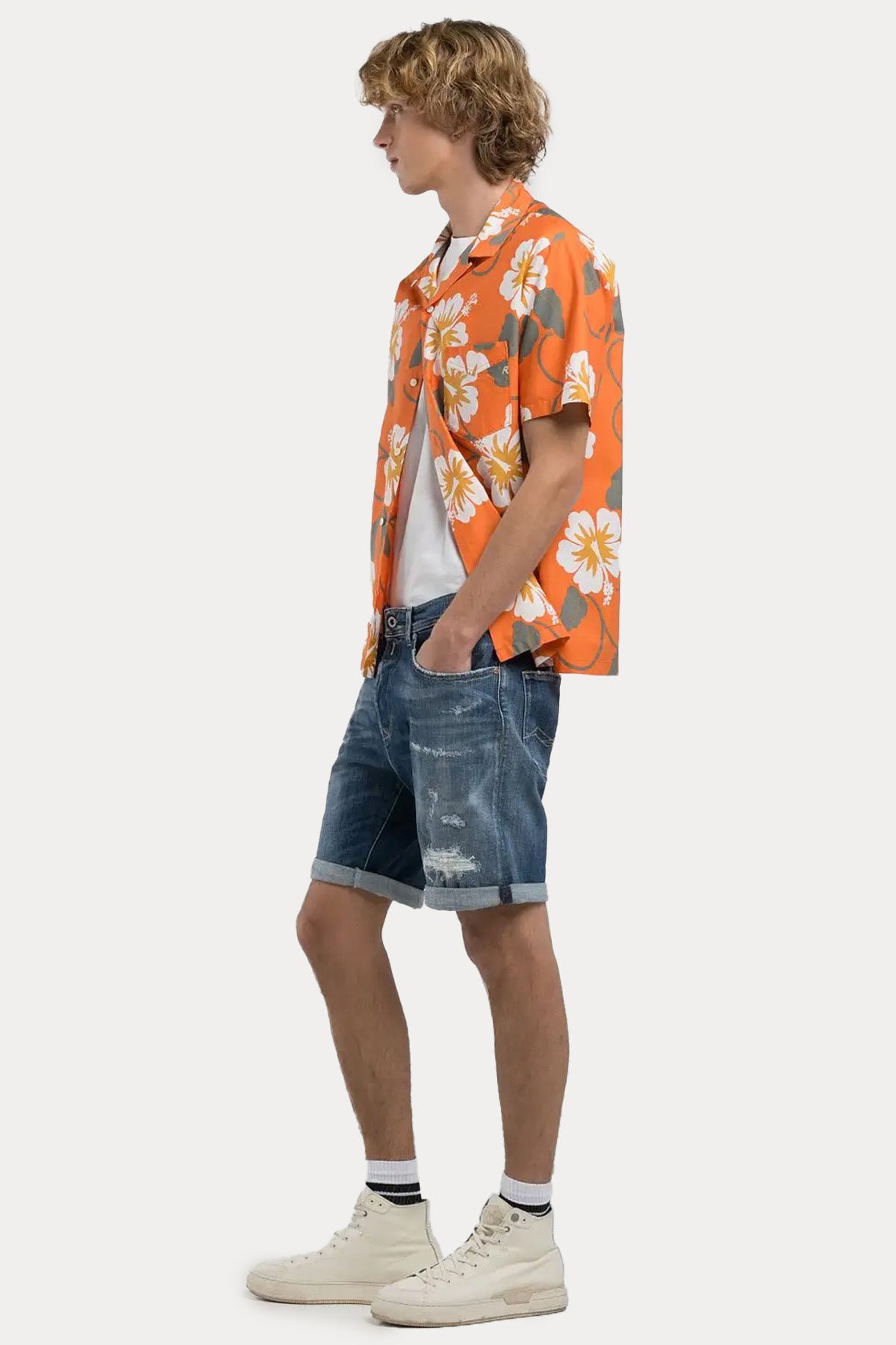 Replay RBJ 981 Tapered Fit Denim Şort-Şort-Libas