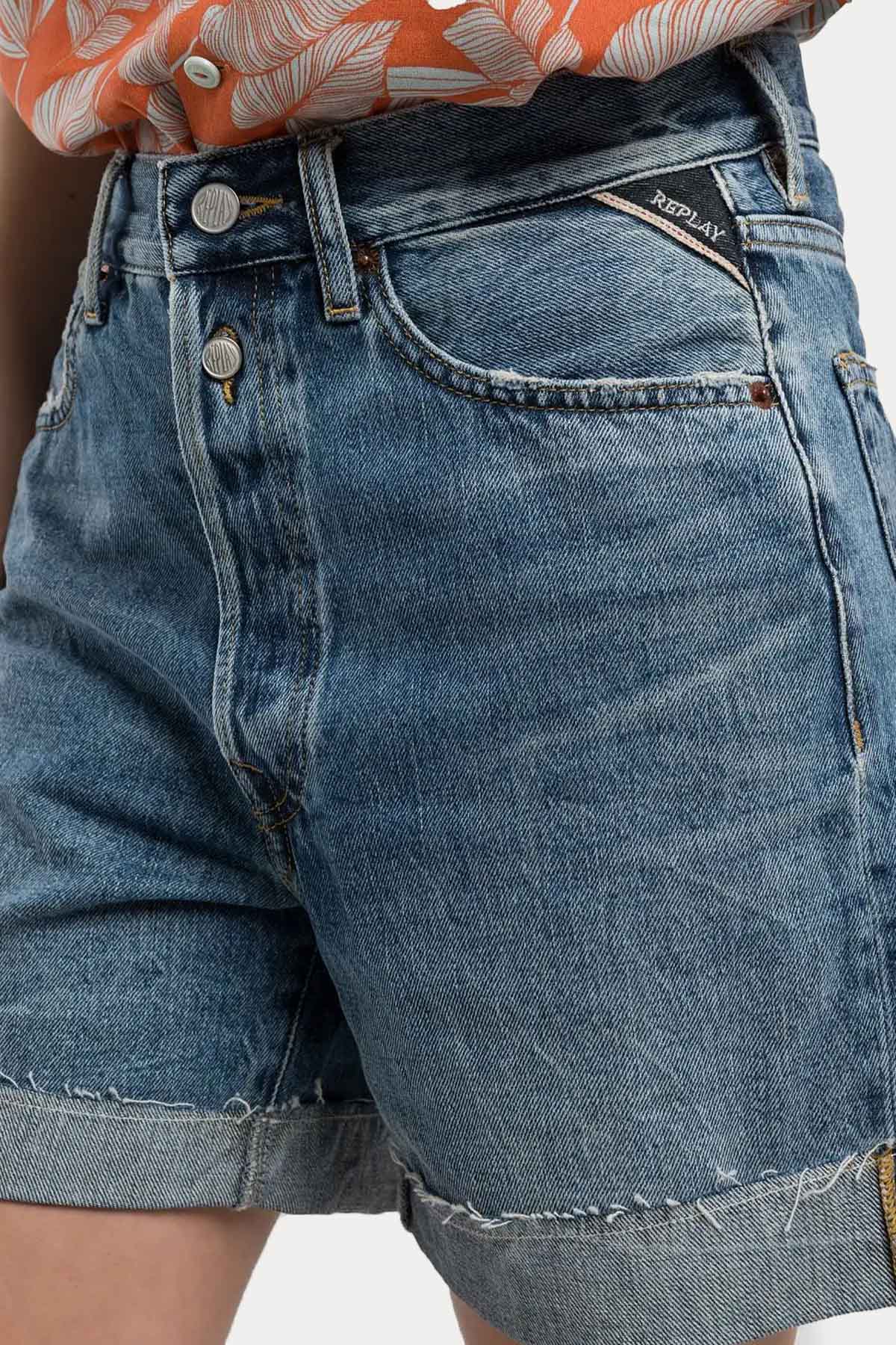 Replay 9Z1 Straight Fit Denim Şort