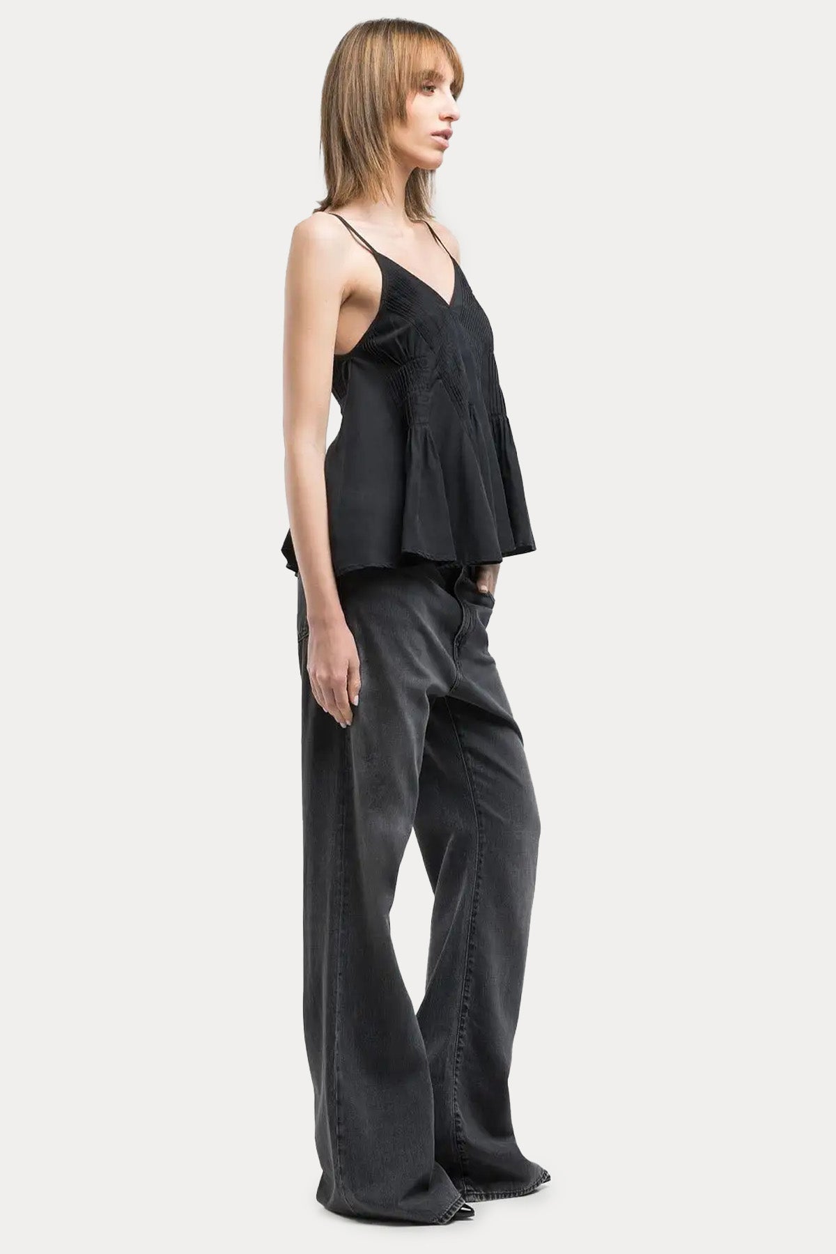 Replay Askılı Keten Bluz