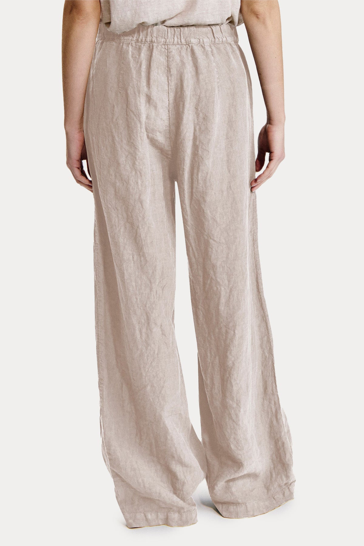 Transit Relaxed Fit Yandan Cepli Keten Pantolon