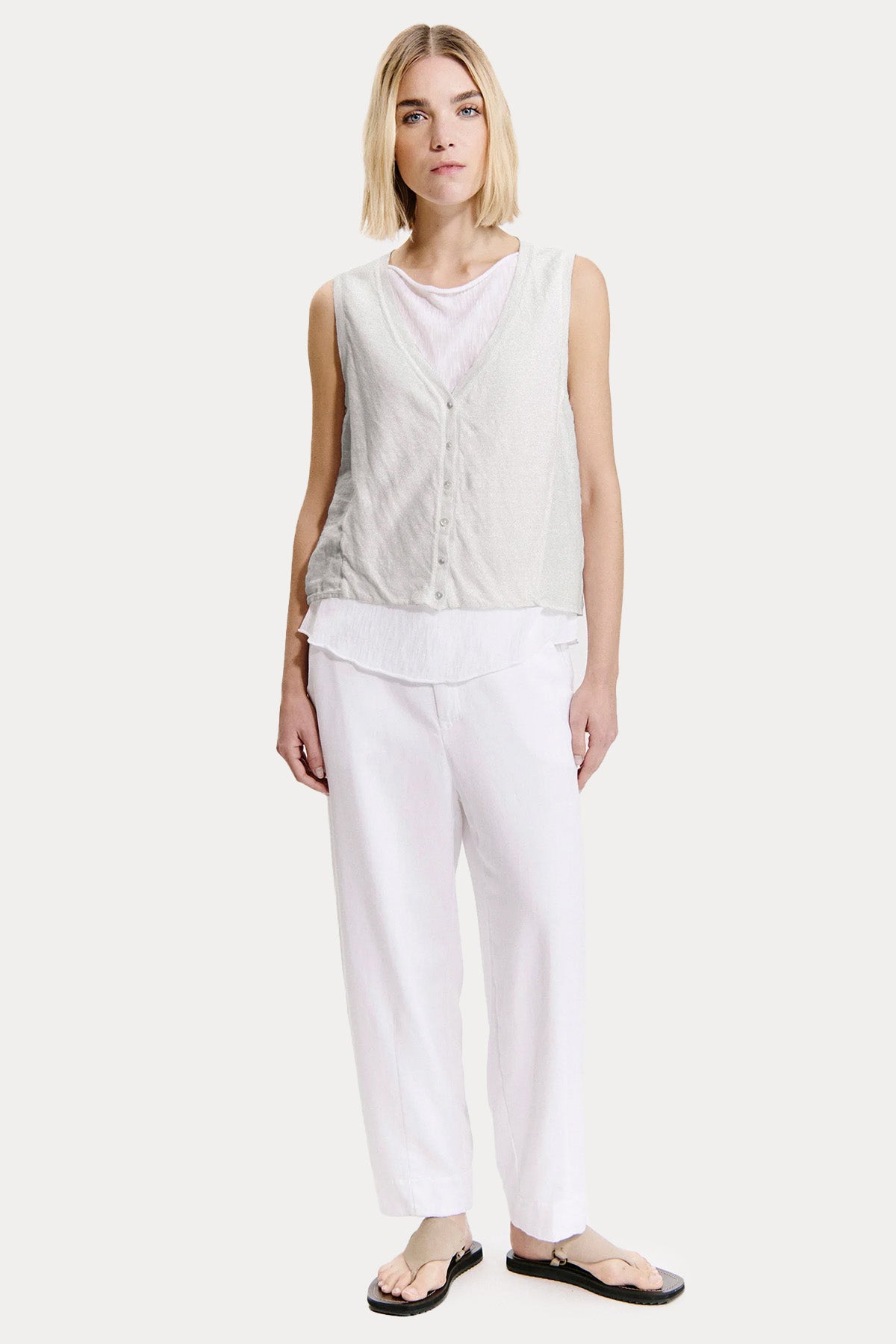 Transit Comfort Fit İnce Örgü Triko Yelek