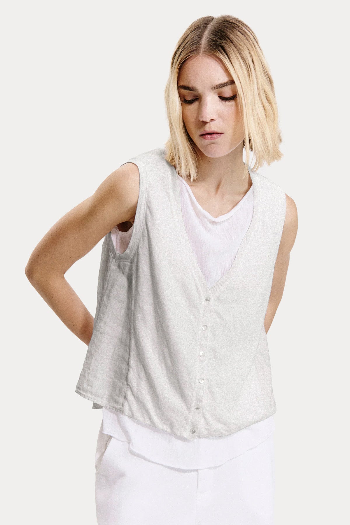 Transit Comfort Fit İnce Örgü Triko Yelek