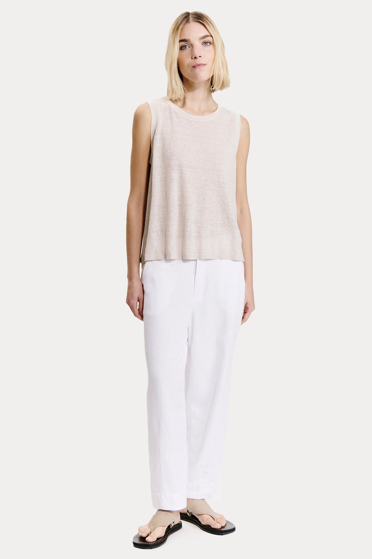 Transit Comfort Fit Keten Bluz