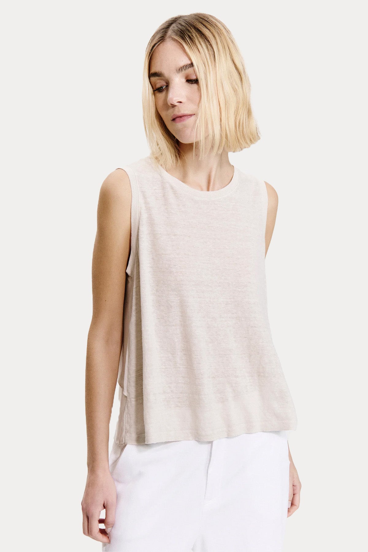 Transit Comfort Fit Keten Bluz