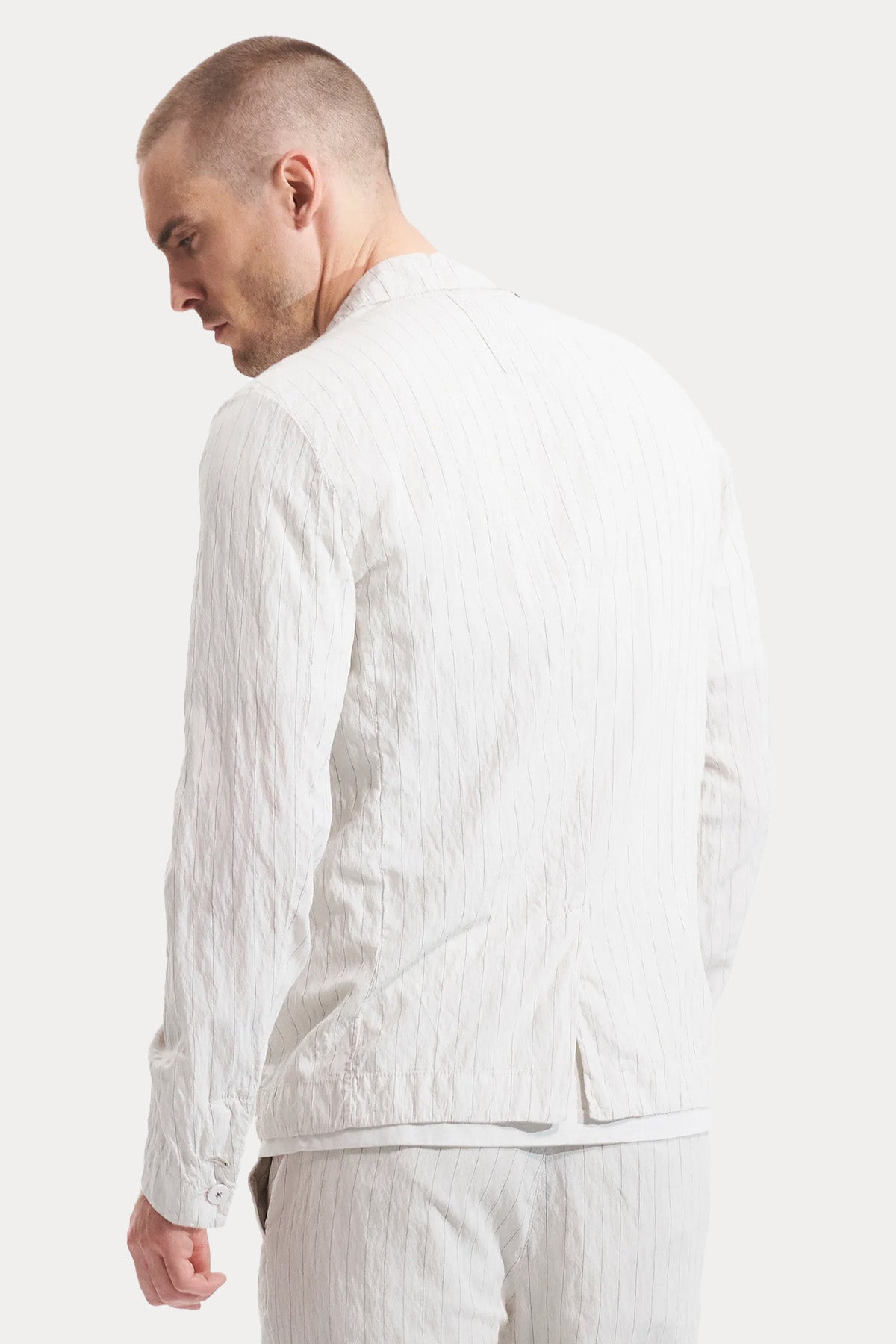 Transit Classic Fit Çizgili Blazer Ceket