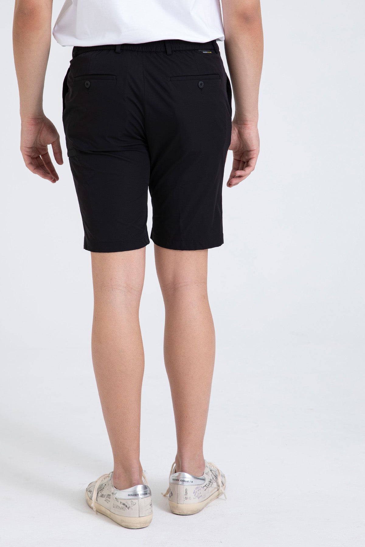 Manuel Ritz Slim Fit Beli Lastikli Tek Pile Yandan Cepli Streç Şort