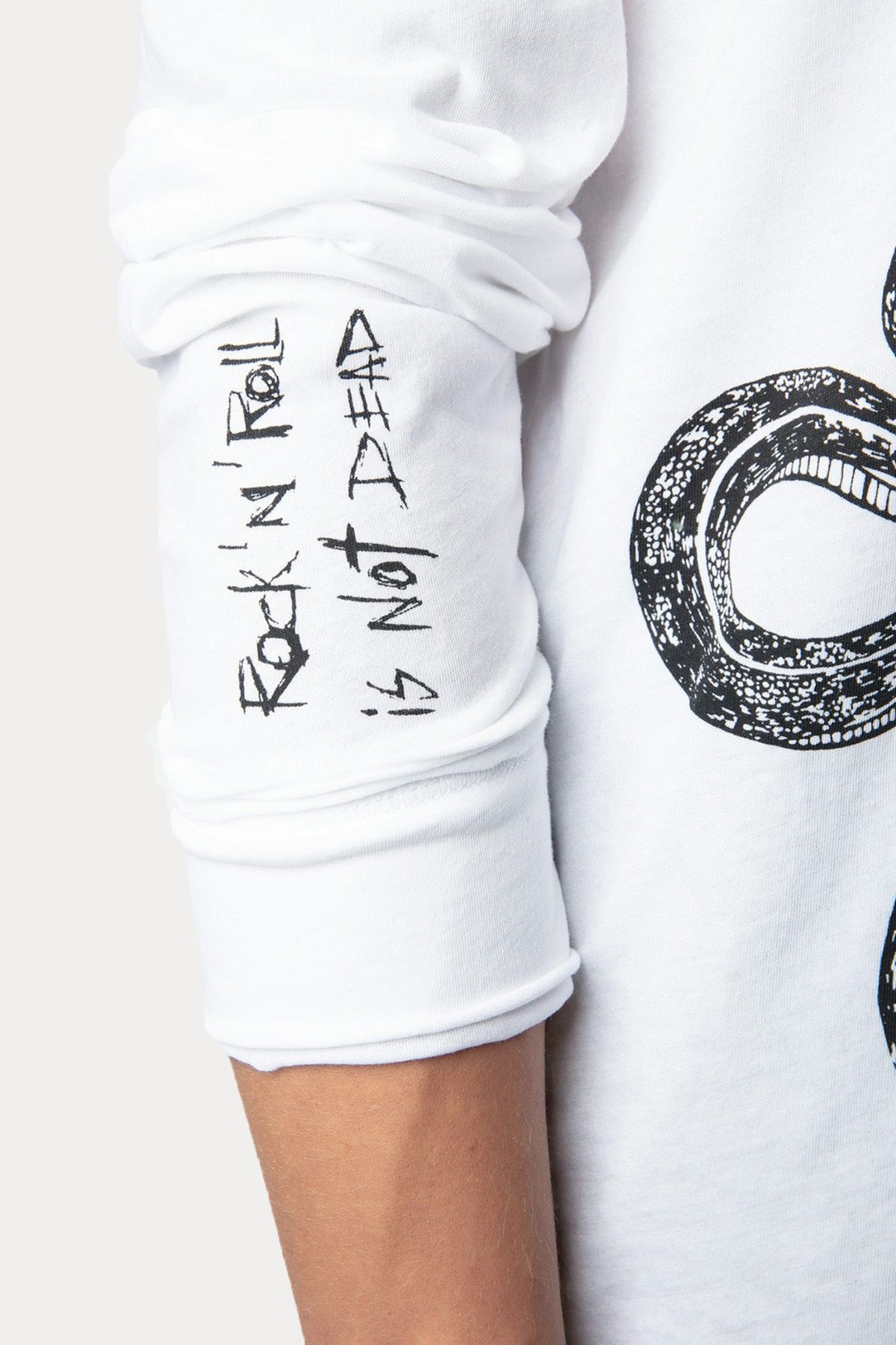 Zadig & Voltaire Düğmeli V Yaka Logolu T-shirt