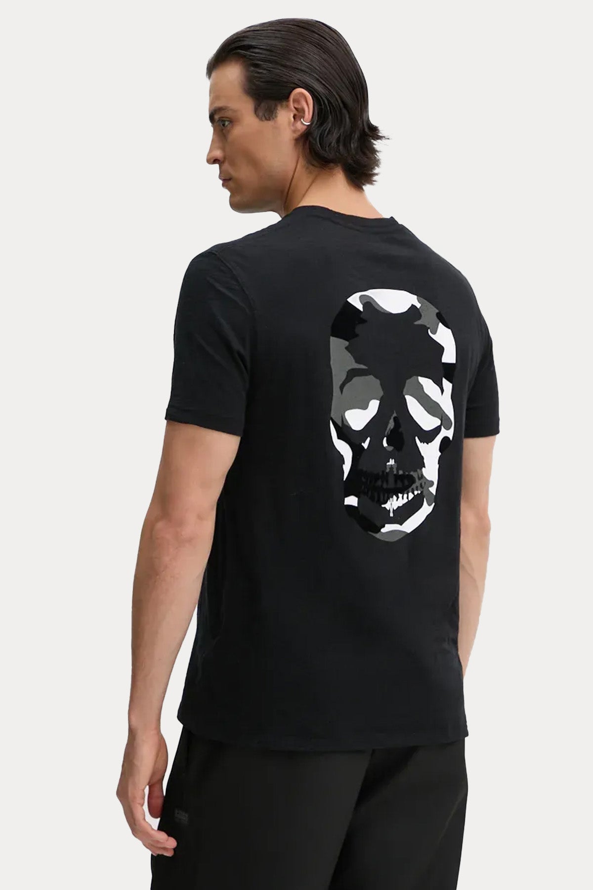 Zadig & Voltaire Yuvarlak Yaka Kuru Kafa Logolu T-shirt