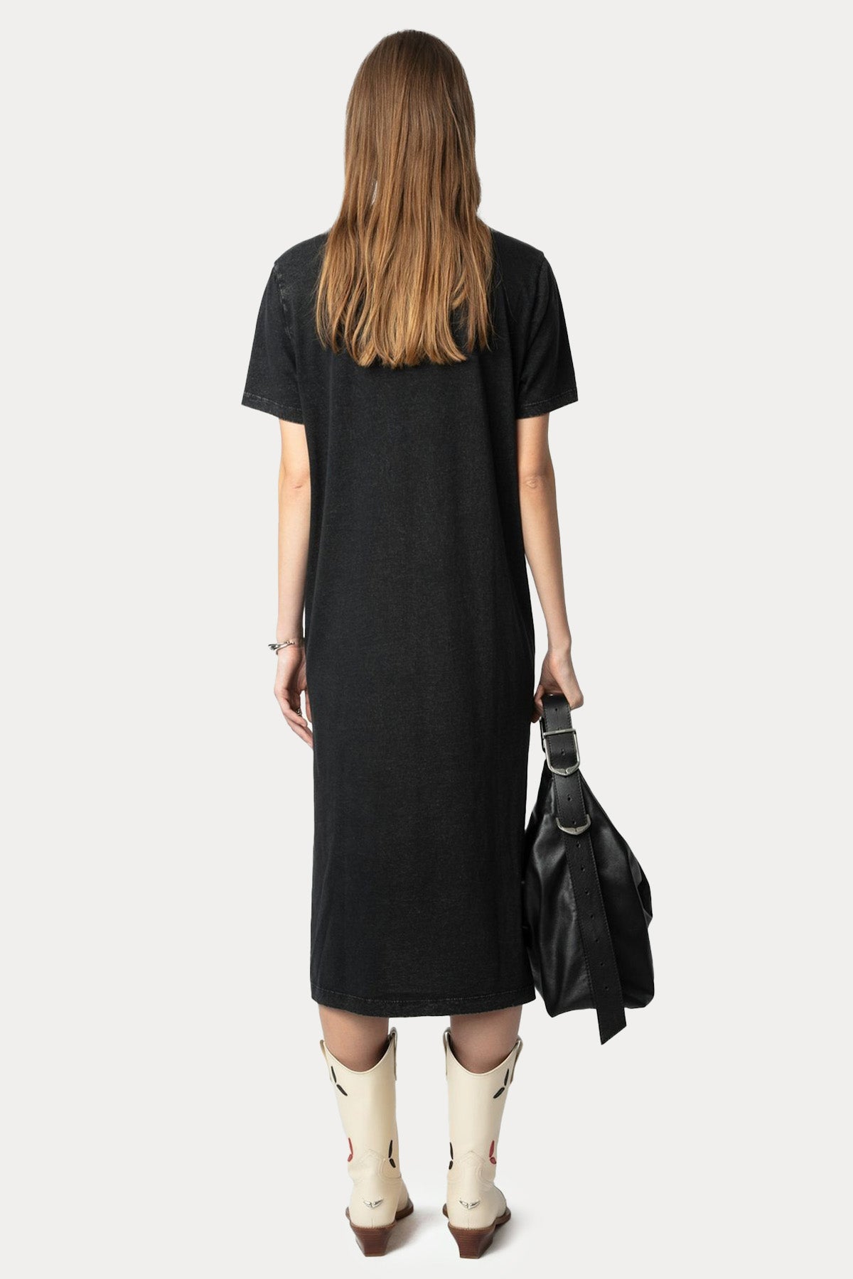 Zadig & Voltaire Logolu Midi T-shirt Elbise