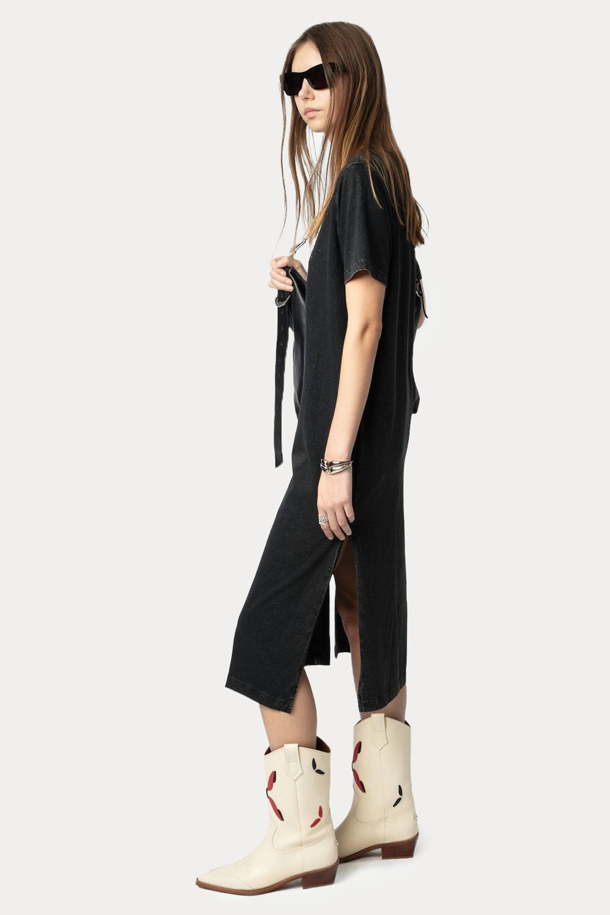 Zadig & Voltaire Logolu Midi T-shirt Elbise