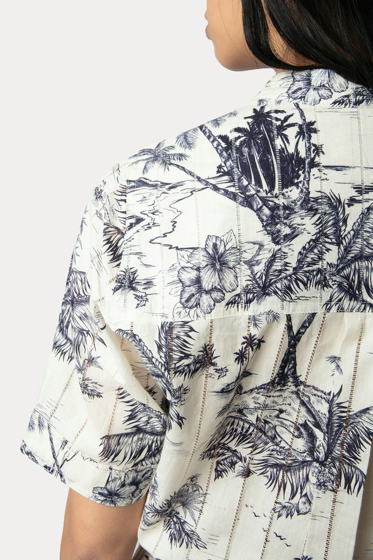 Zadig & Voltaire Palmiye Temalı Kemerli Tulum