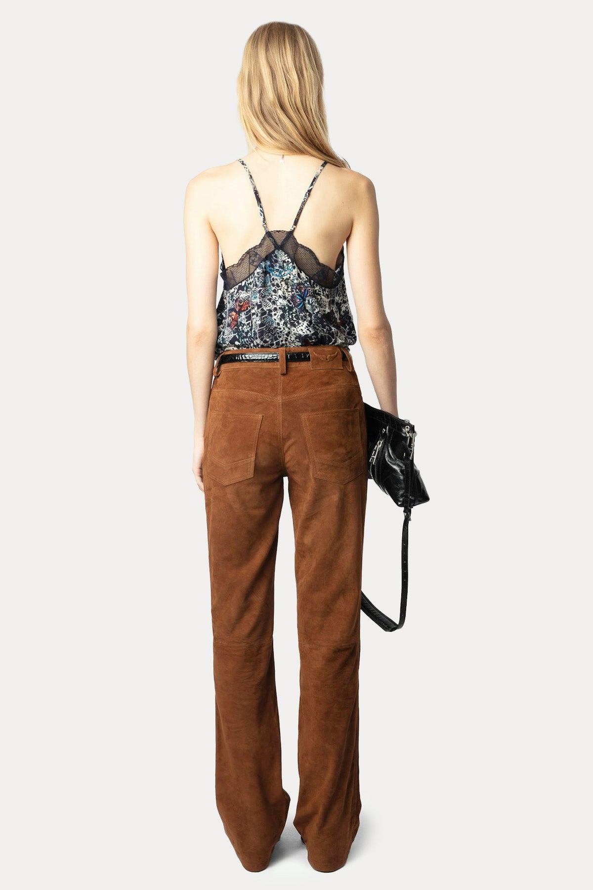 Zadig & Voltaire Renkli Desenli Dantel Nakış Askılı Bluz