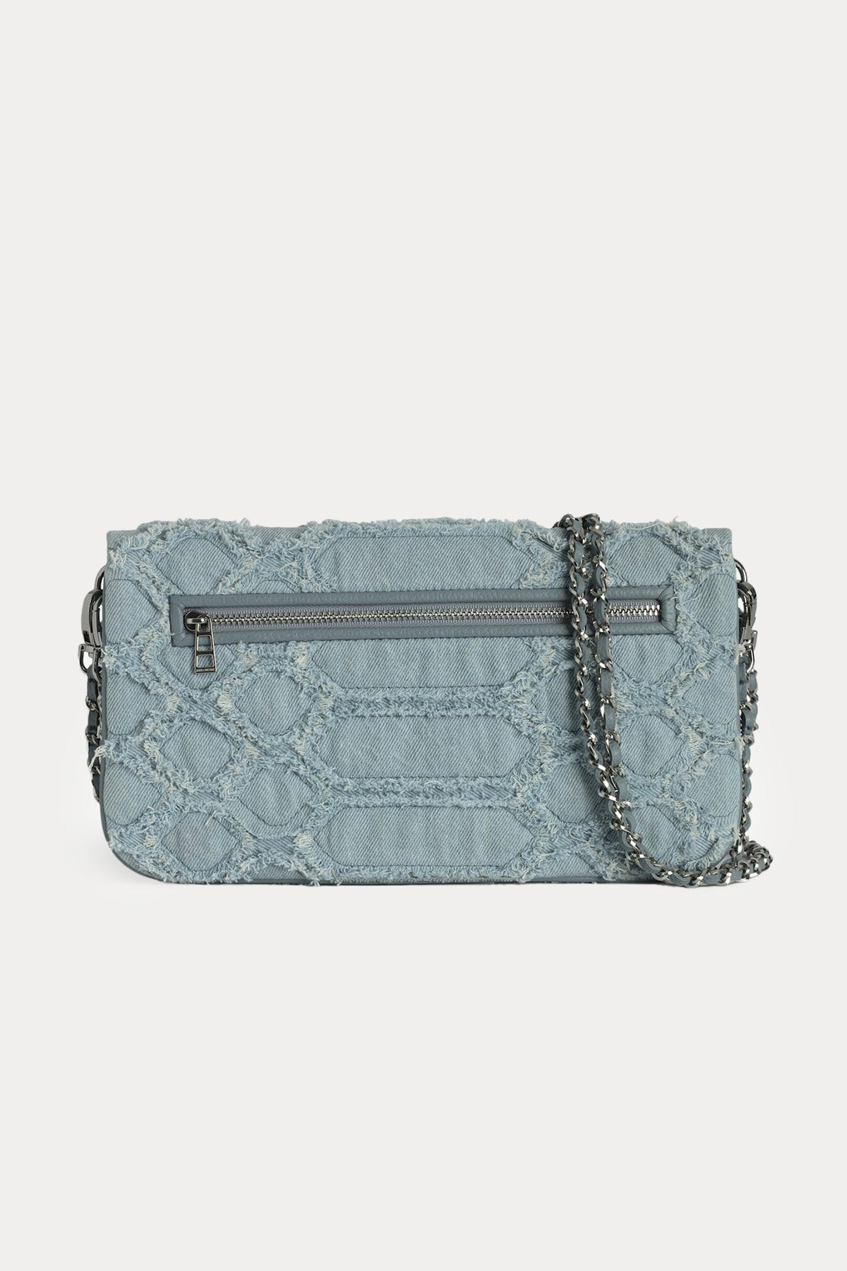 Zadig & Voltaire Zincir Askılı Denim Omuz Çantası