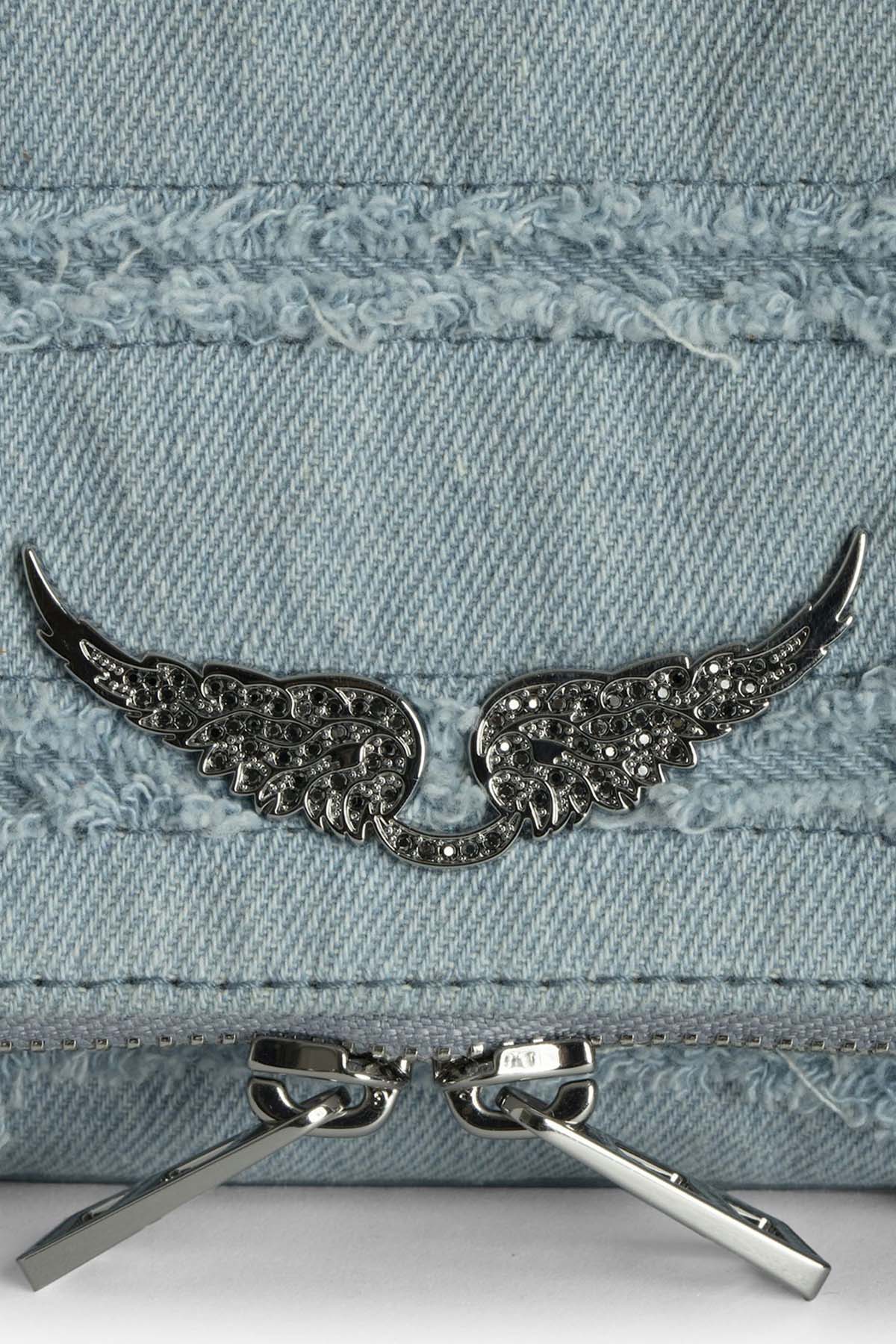 Zadig & Voltaire Zincir Askılı Denim Omuz Çantası