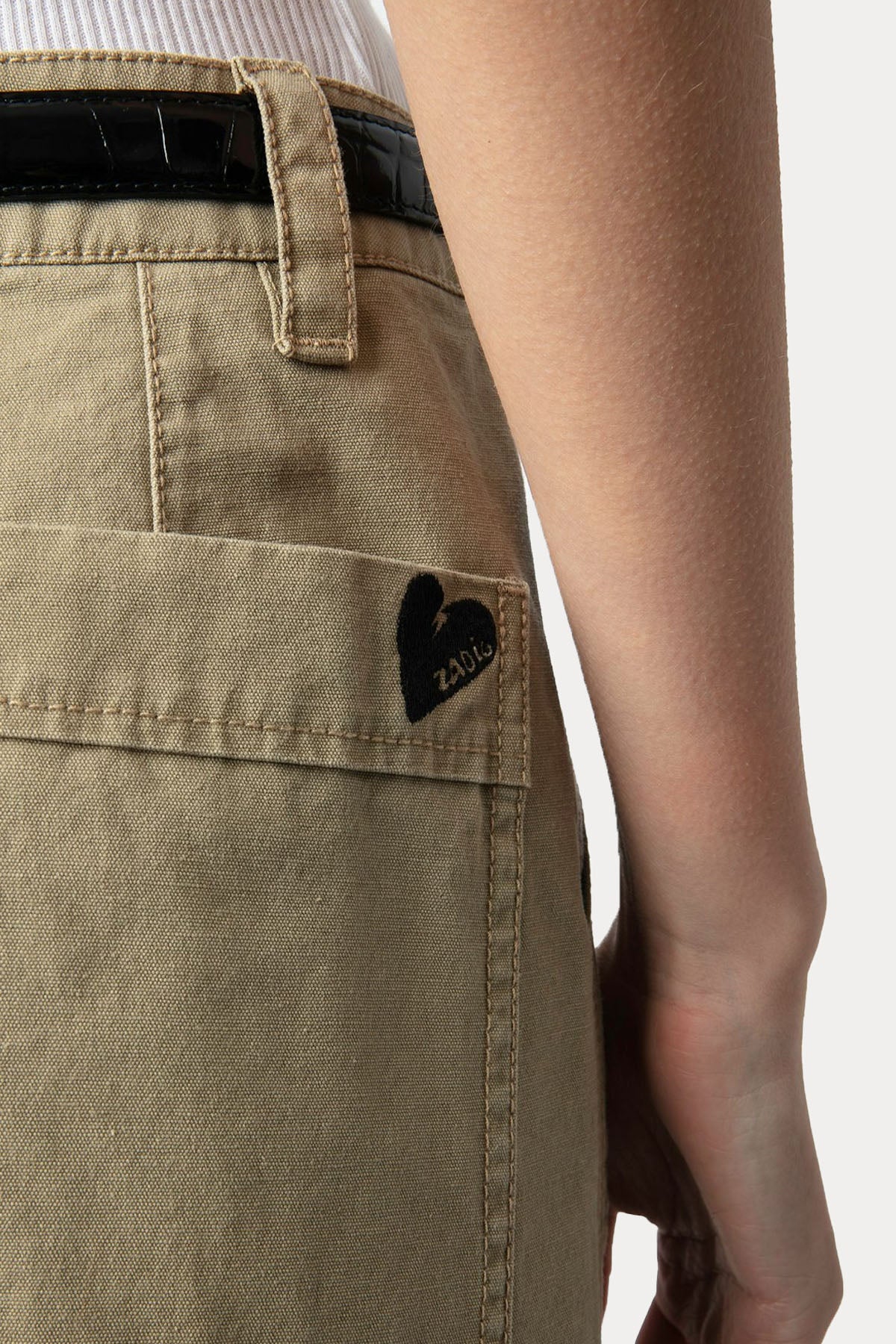 Zadig & Voltaire Regular Fit Yandan Cepli Logolu Şort