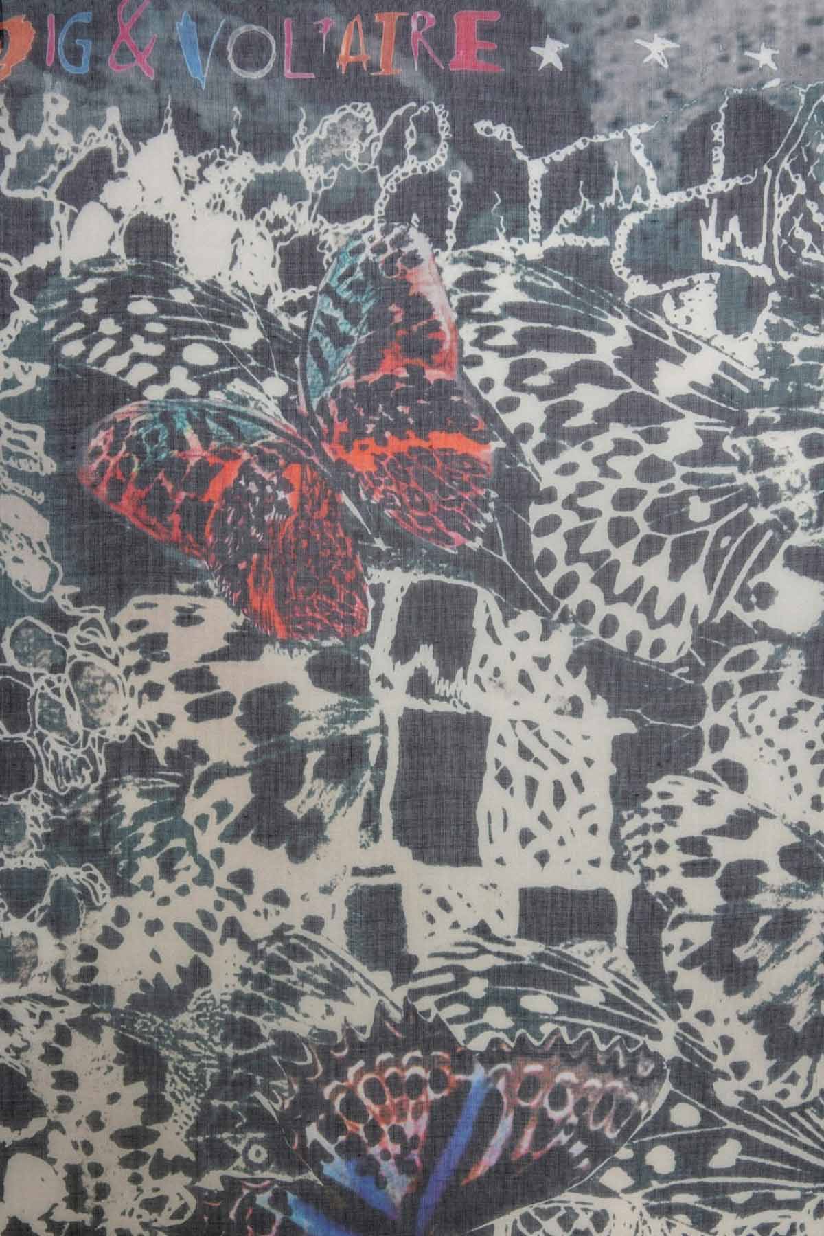 Zadig & Voltaire Logolu Modal Kumaş Şal