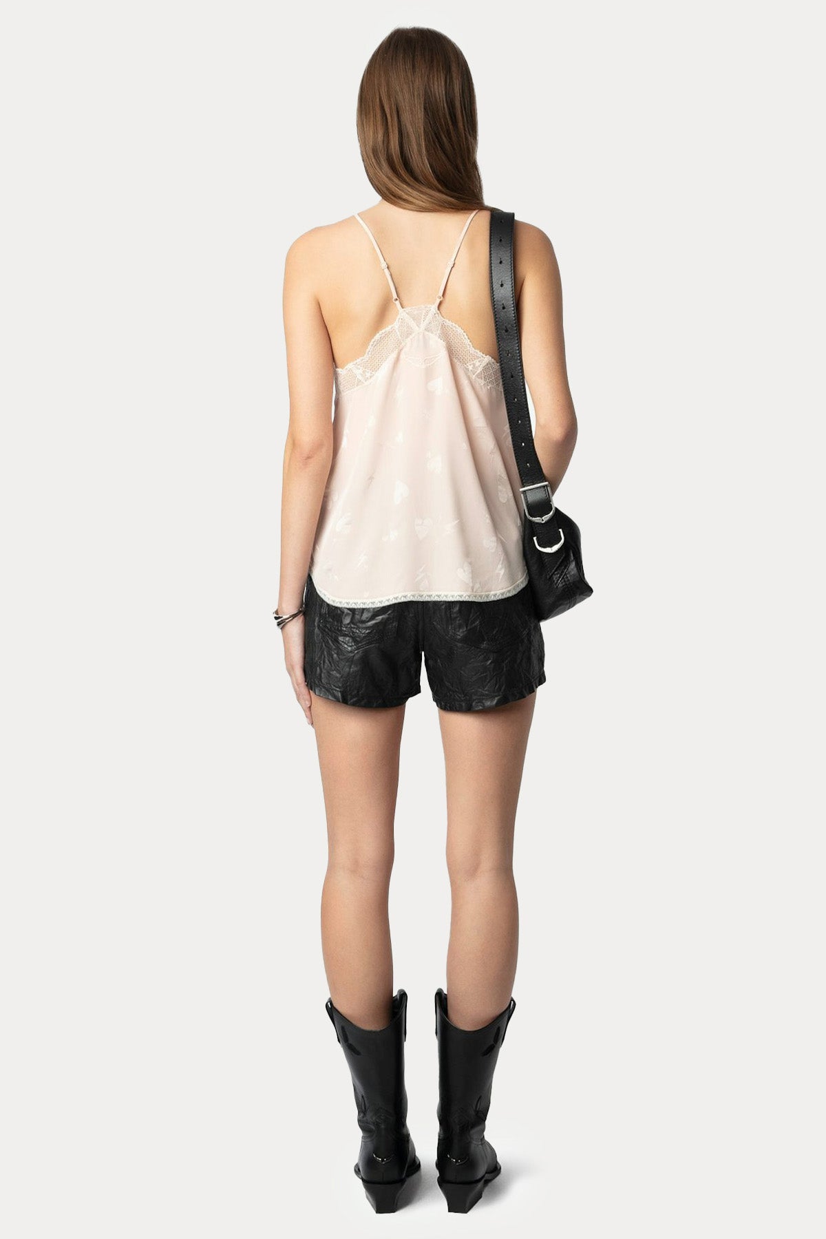 Zadig & Voltaire Logolu Dantel Nakış Askılı Bluz