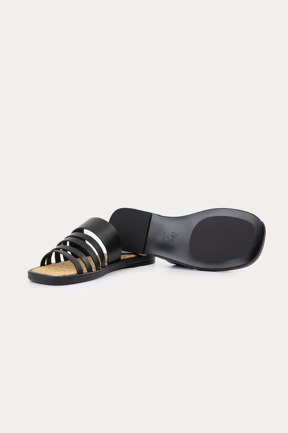 Castaner Paloma Küt Burunlu Deri Terlik