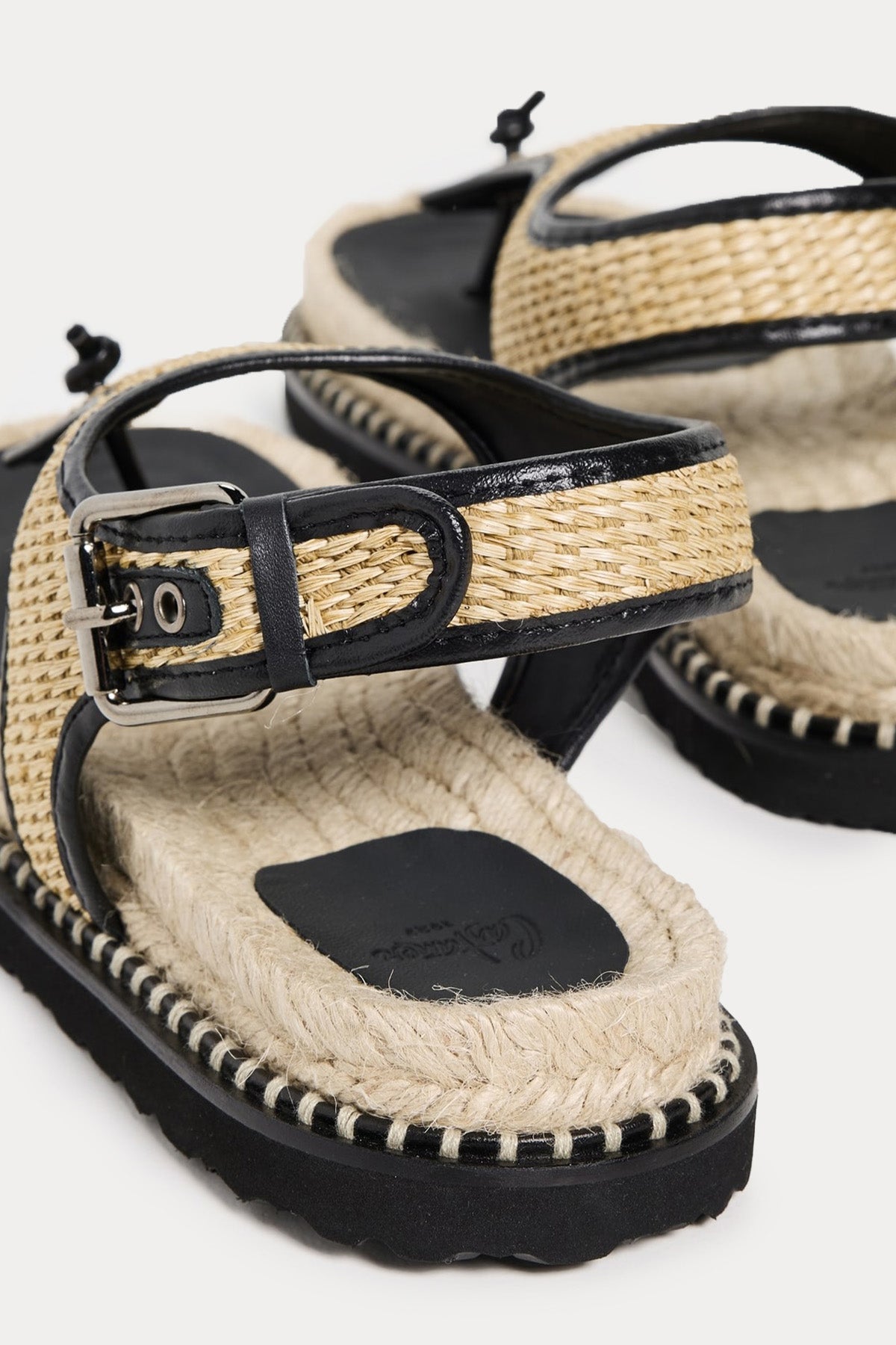 Castaner Tamesis Hasır Örgülü Deri Sandalet