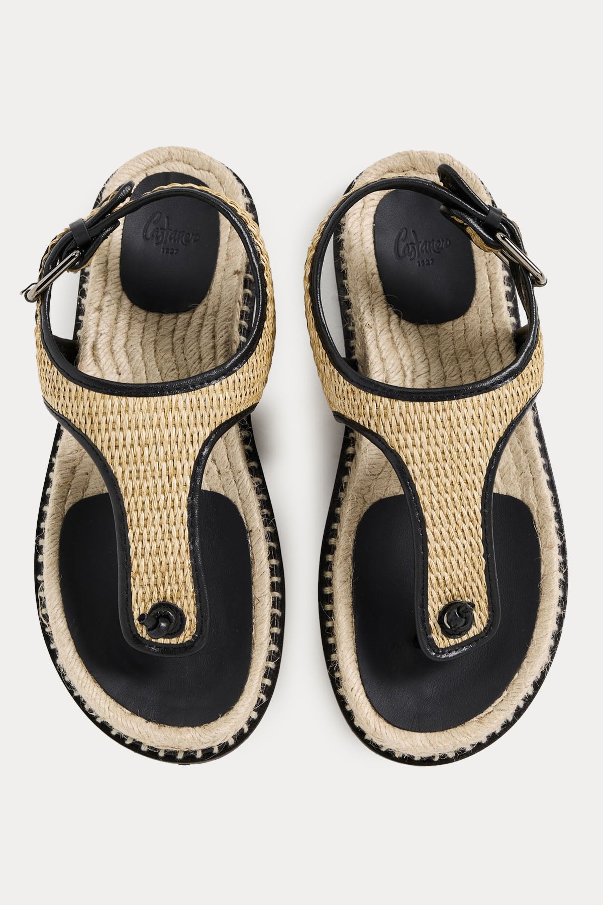 Castaner Tamesis Hasır Örgülü Deri Sandalet