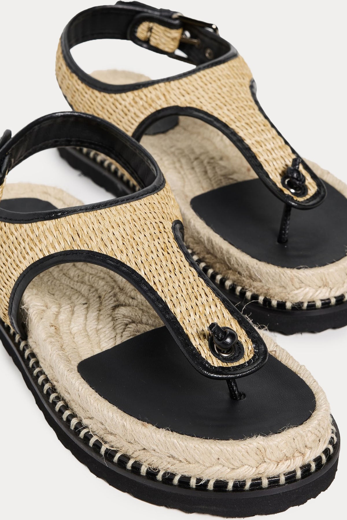 Castaner Tamesis Hasır Örgülü Deri Sandalet