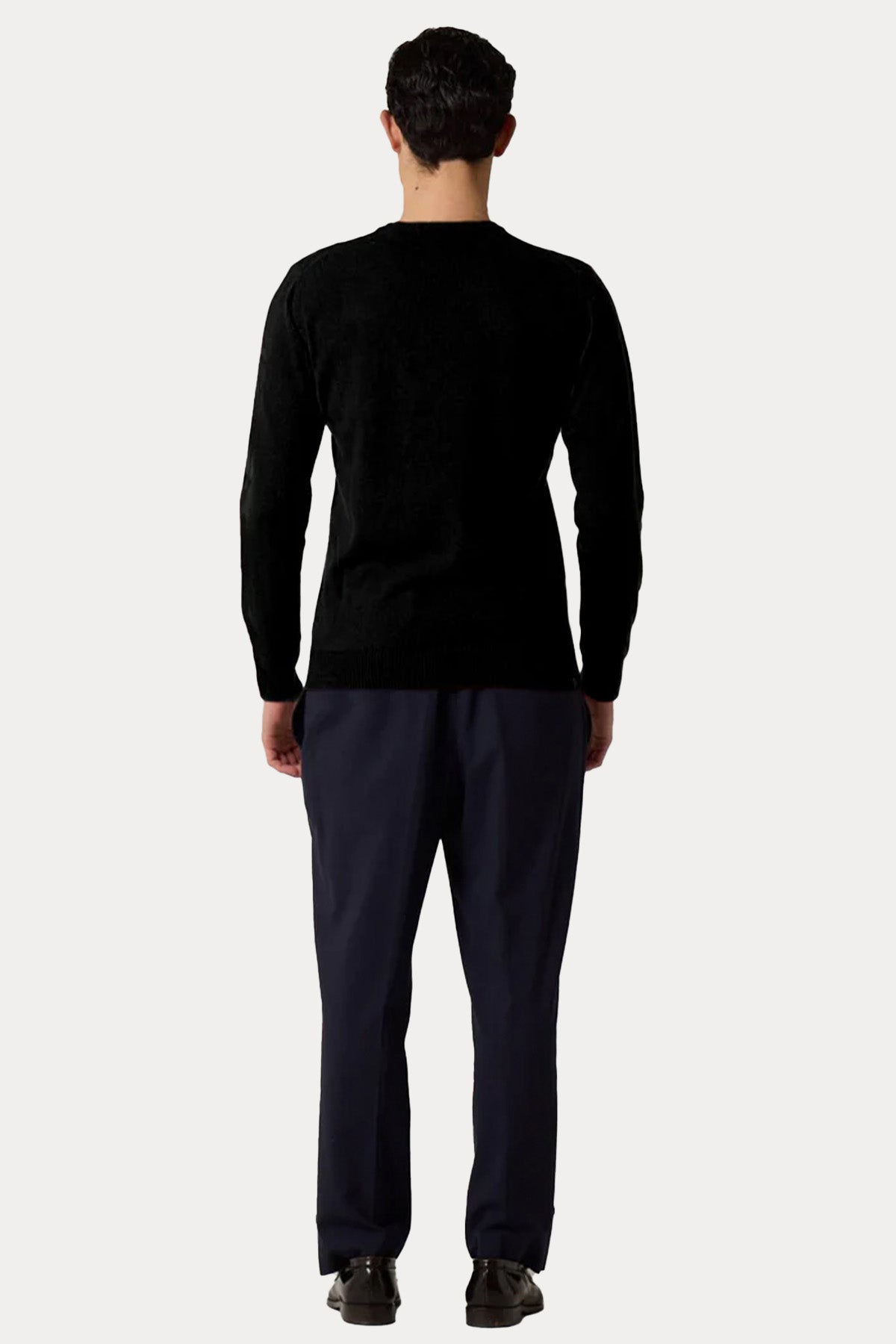 Manifattura Yuvarlak Yaka Regular Fit Kaşmir Örgü Yün Triko