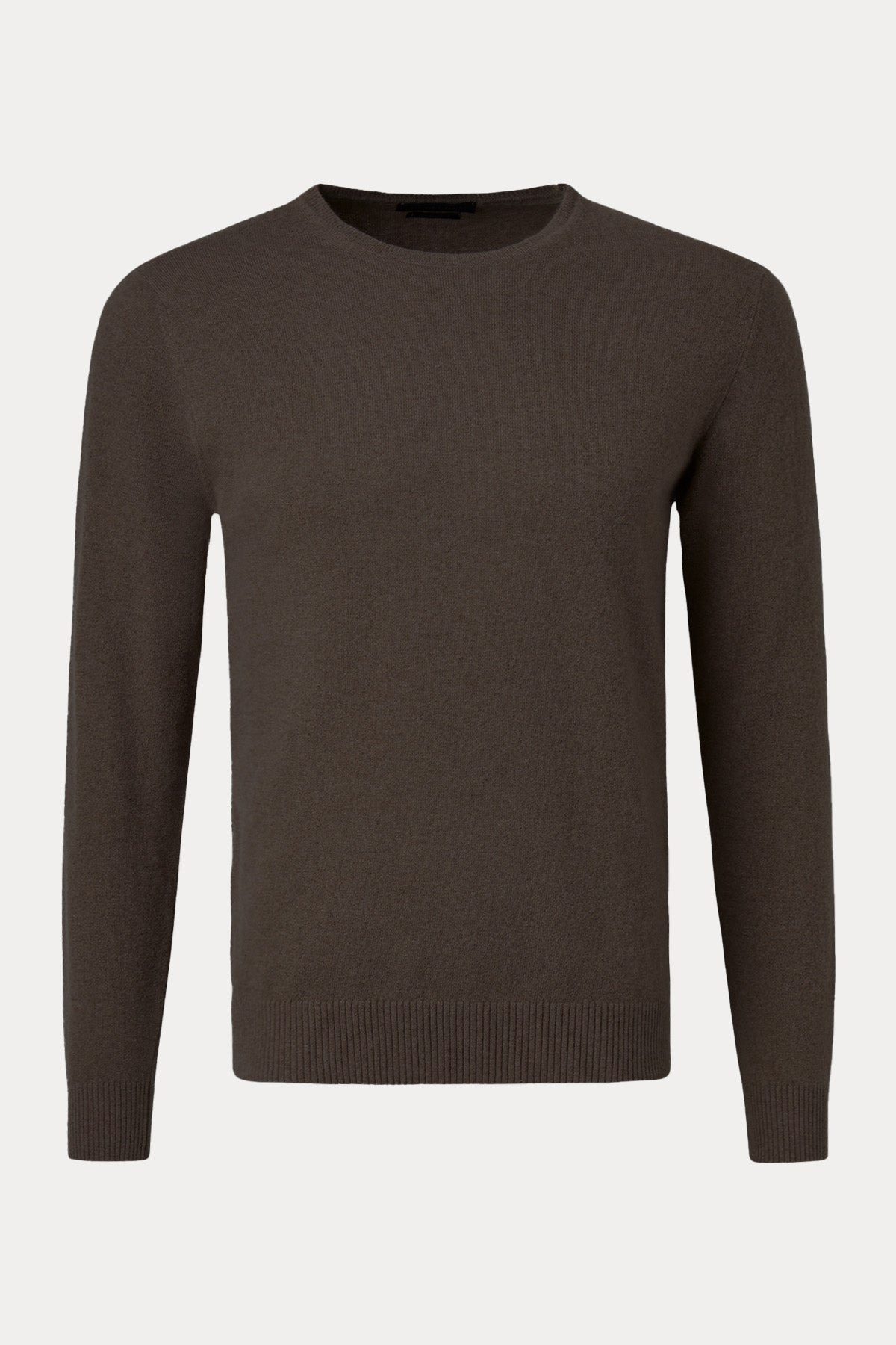 Manifattura Yuvarlak Yaka Regular Fit Kaşmir Örgü Yün Triko