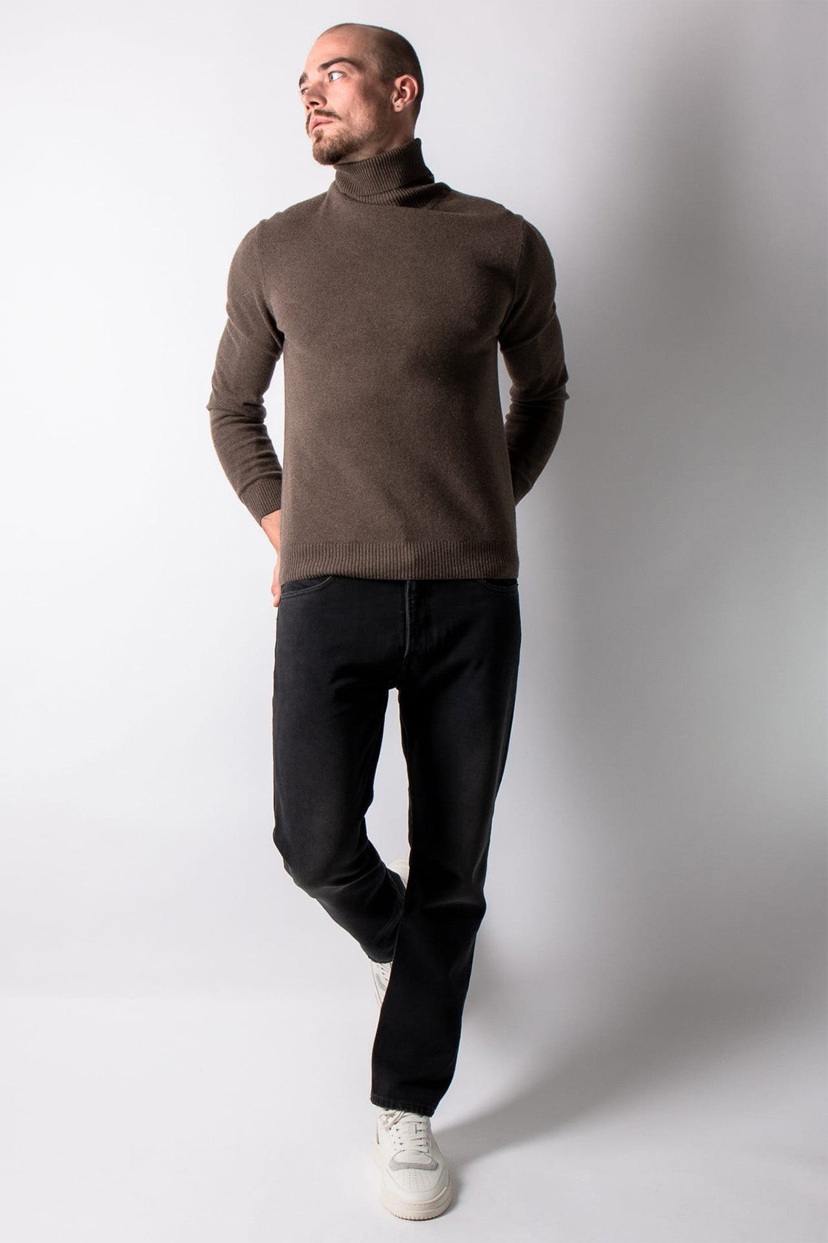 Manifattura Balıkçı Yaka Regular Fit Örgü Yün Triko