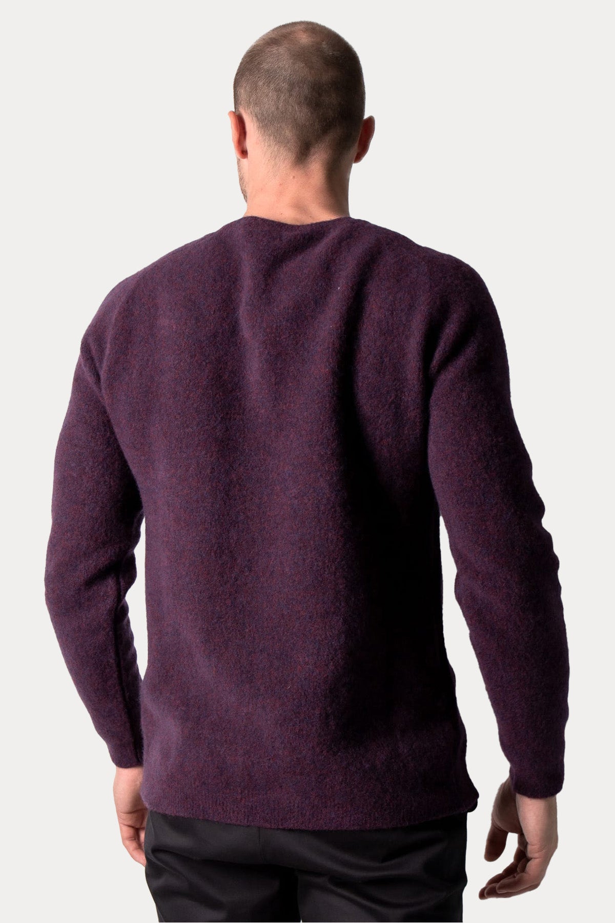 Manifattura Yuvarlak Yaka Örgü Yün Triko