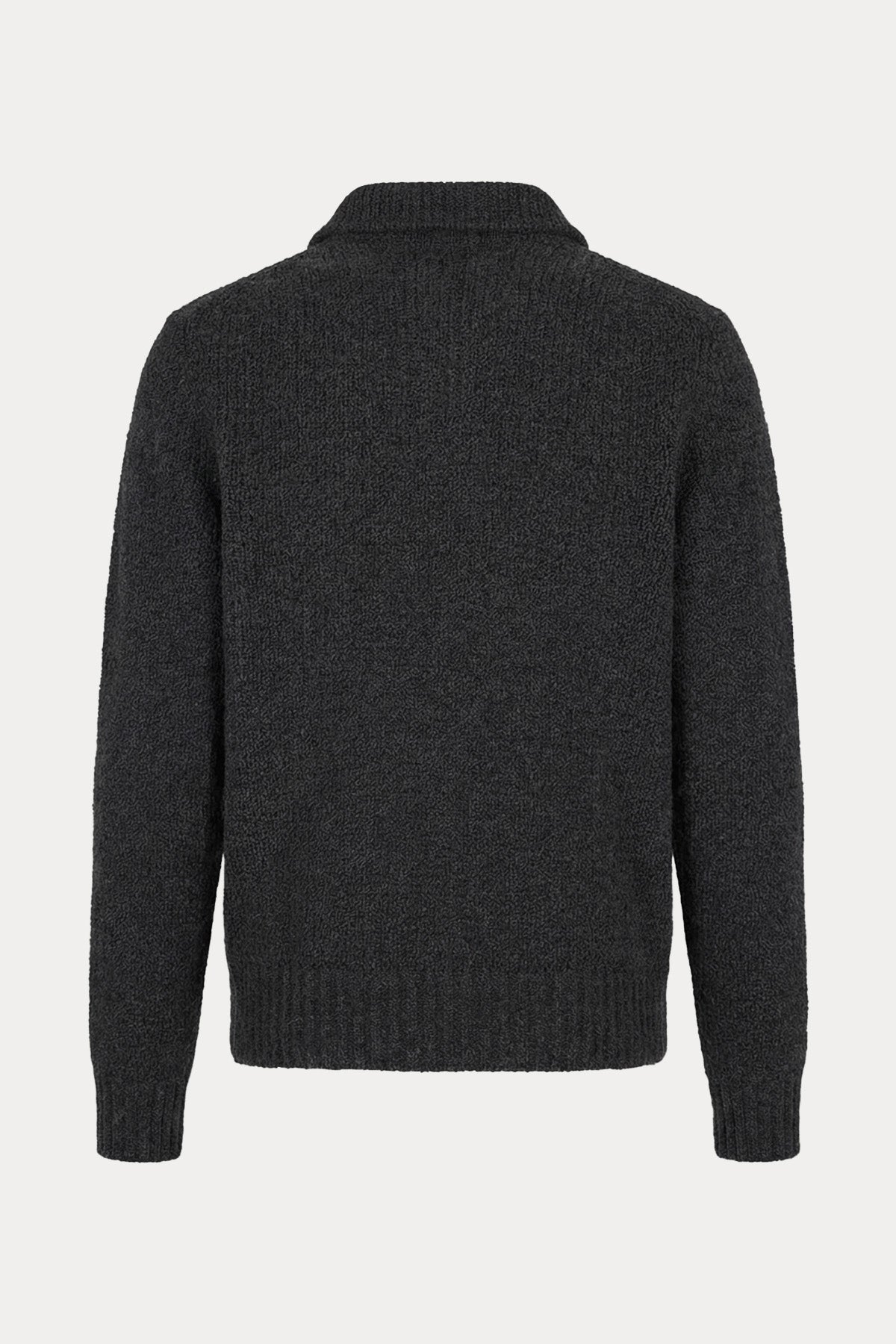 Manifattura Klasik Yaka Örgü Yün Triko Ceket