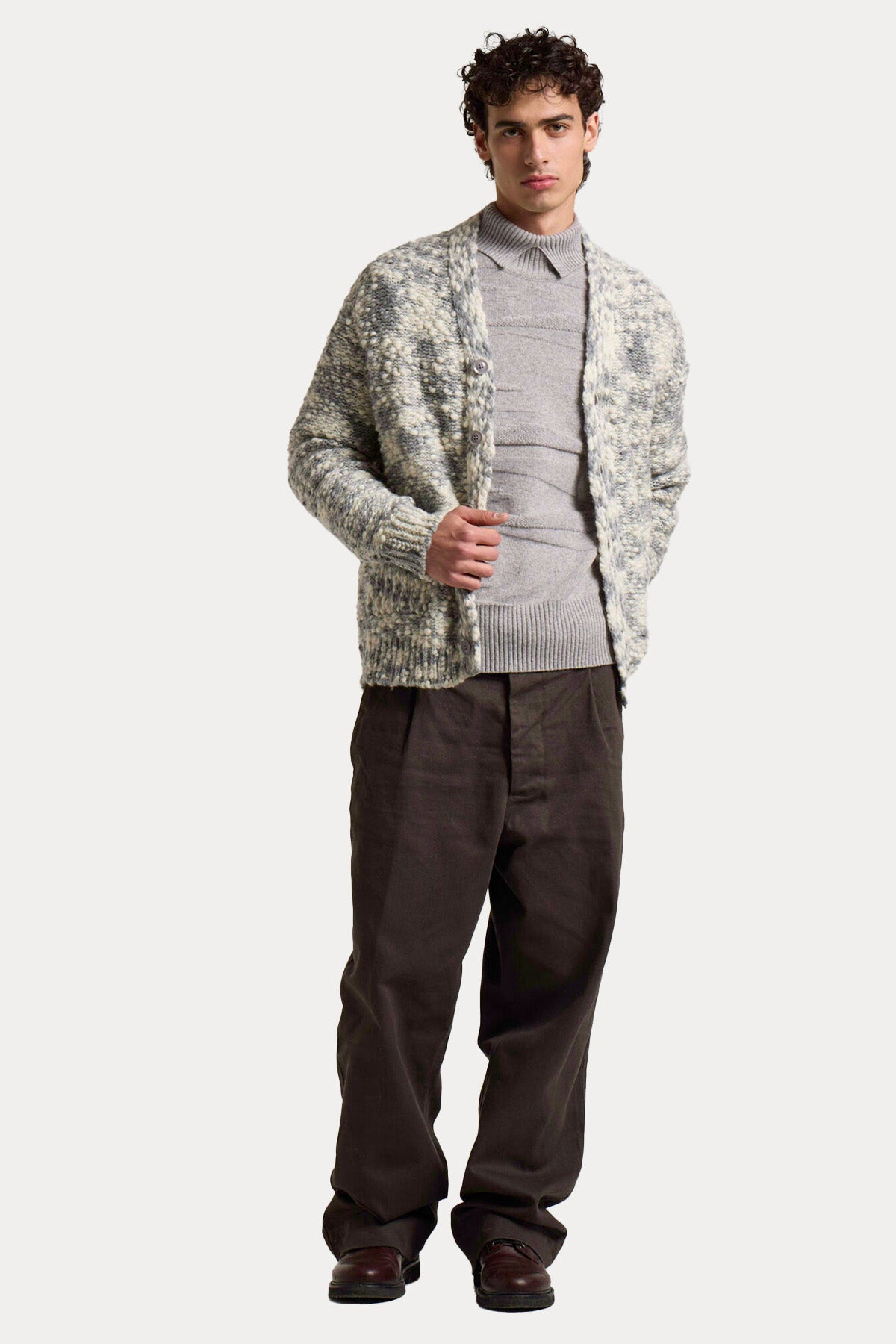 Manifattura Comfort Fit Örgü Yün Triko Ceket