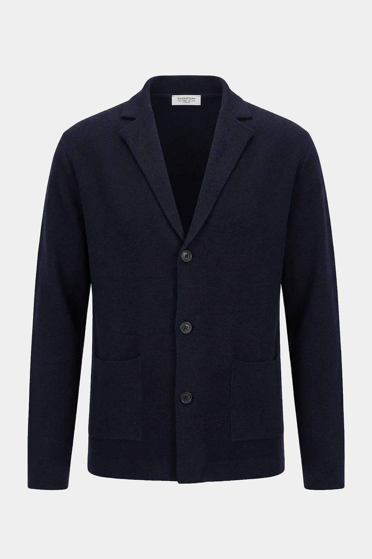 Manifattura Regular Fit İnce Örgü Yün Triko Ceket