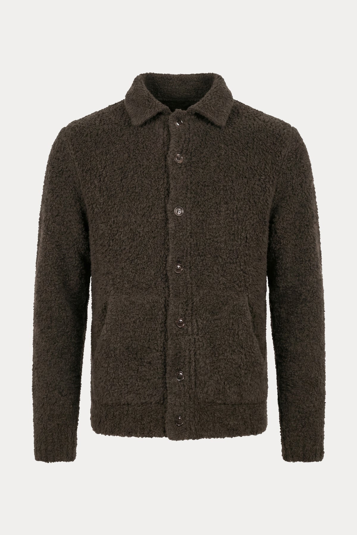 Manifattura Regular Fit Teddy Kumaş Yün Ceket