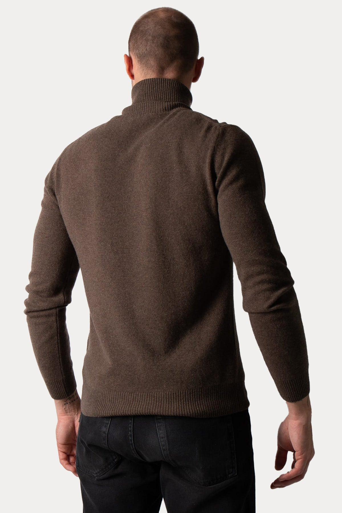 Manifattura Balıkçı Yaka İnce Örgü Yün Triko