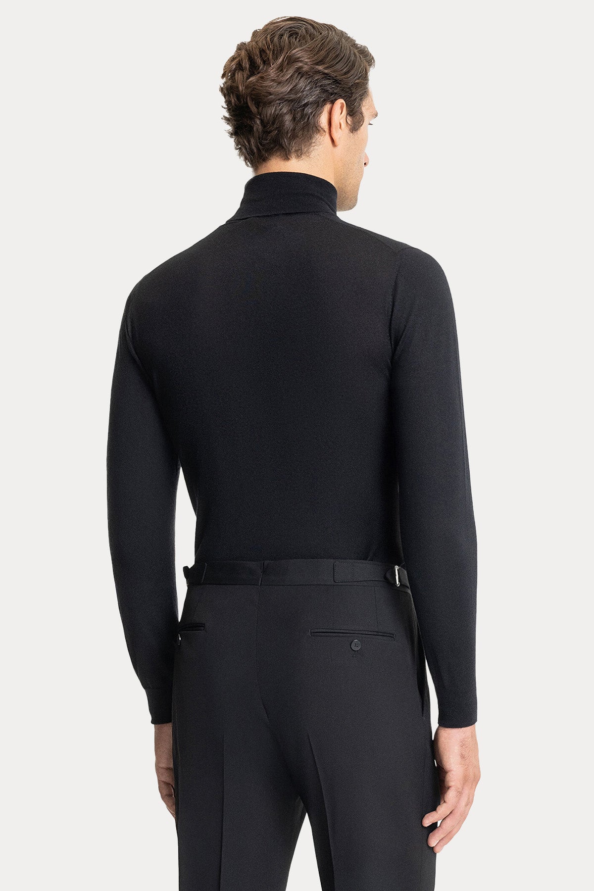 Manifattura Balıkçı Yaka İnce Örgü Yün Triko