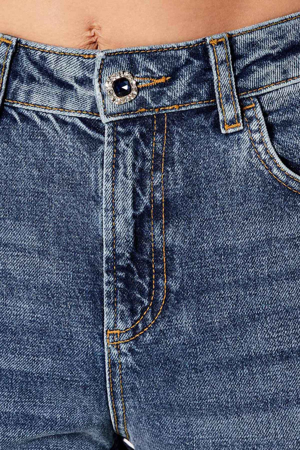 Liu Jo Comfort Fit Yıkamalı Jeans