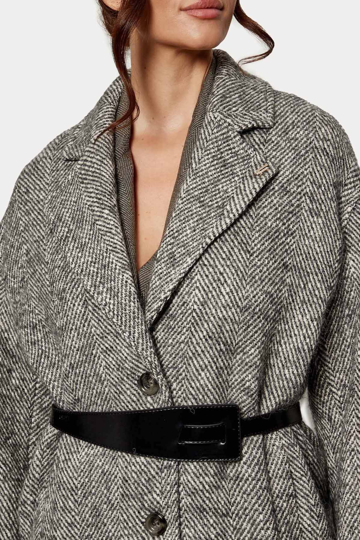 Liu Jo Kemerli Yün Kaban