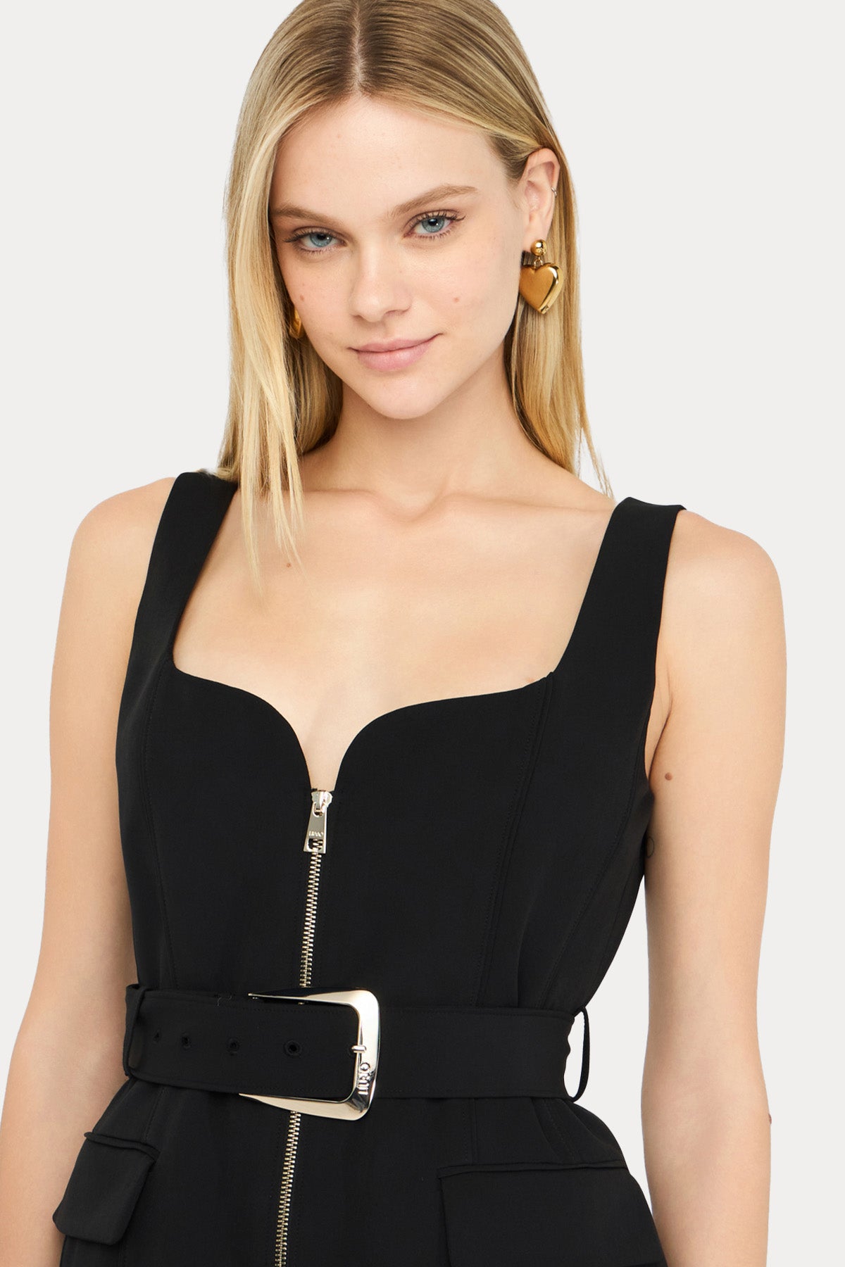 Liu Jo Fermuarlı Kemerli Yelek