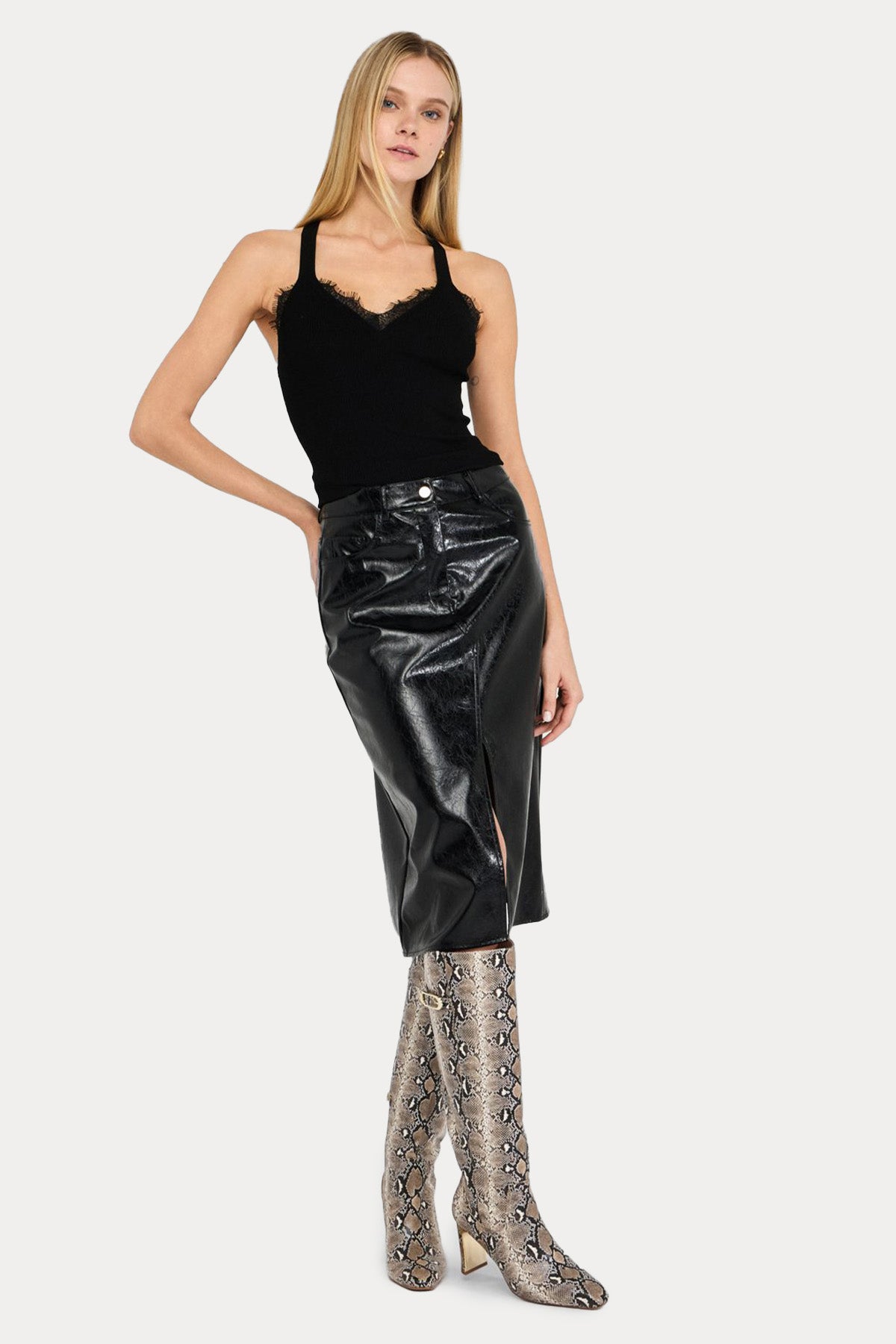 Liu Jo Slim Fit Dantel Detaylı Bluz