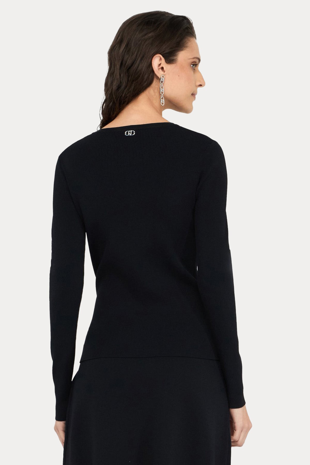 Liu Jo Slim Fit Kemerli İnce Örgü Triko-Triko-Libas