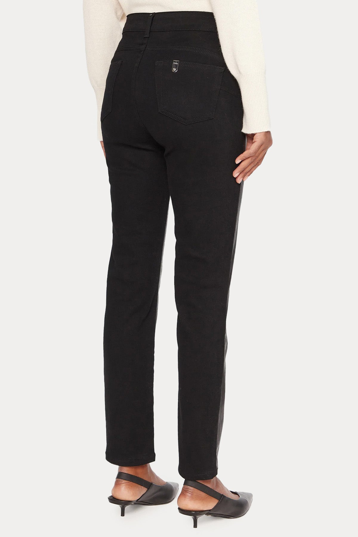 Liu Jo Slim Fit Deri Kombinasyonlu Streç Pantolon