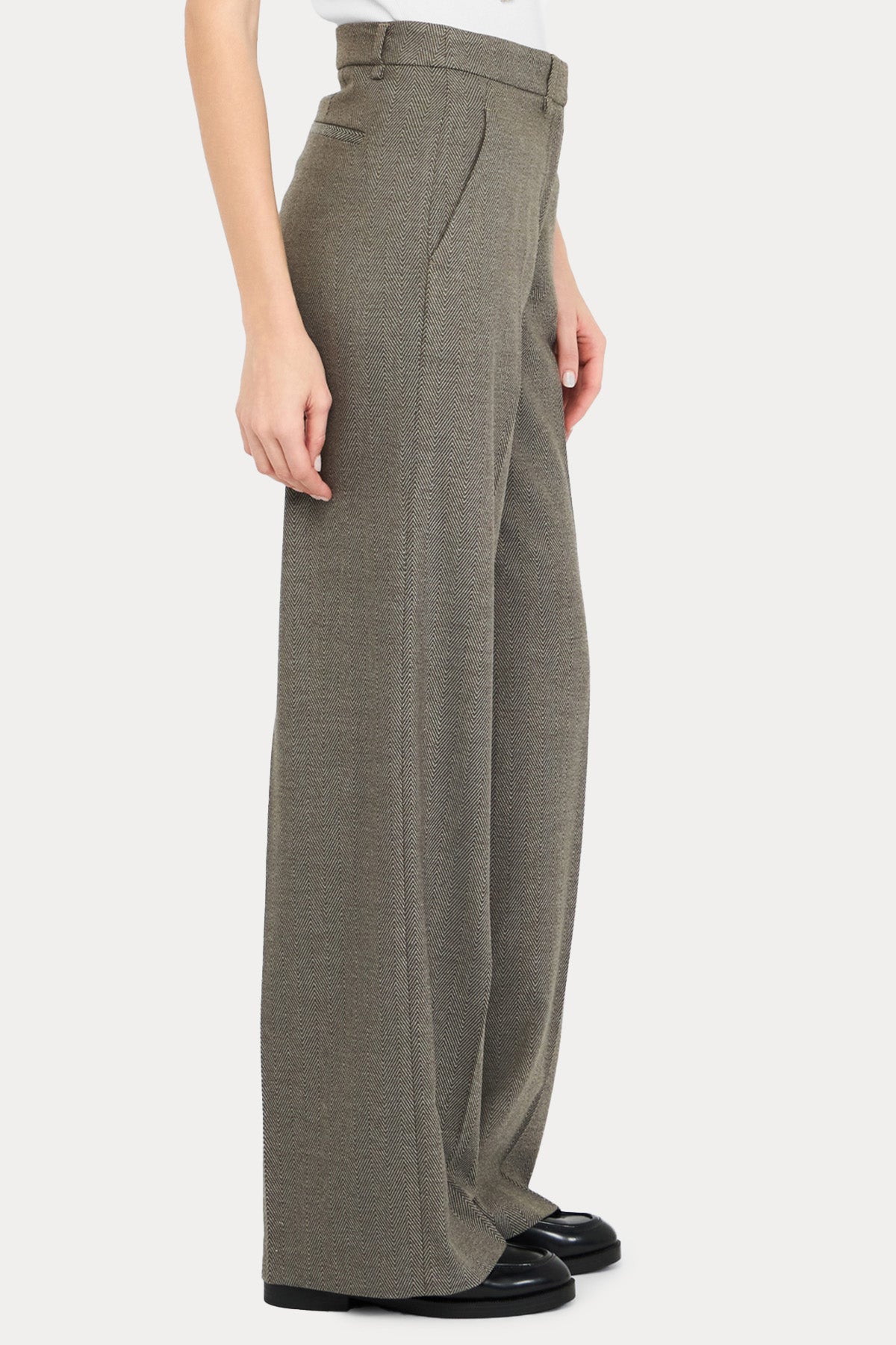 Liu Jo Straight Fit Yandan Cepli Yüksek Bel Pantolon