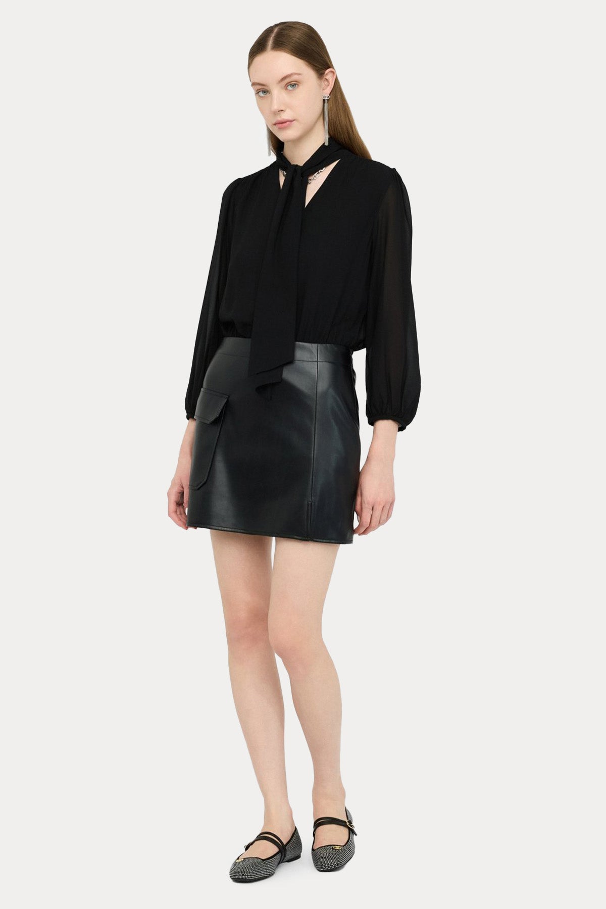 Liu Jo Deri Mini Etek Bluz Elbise